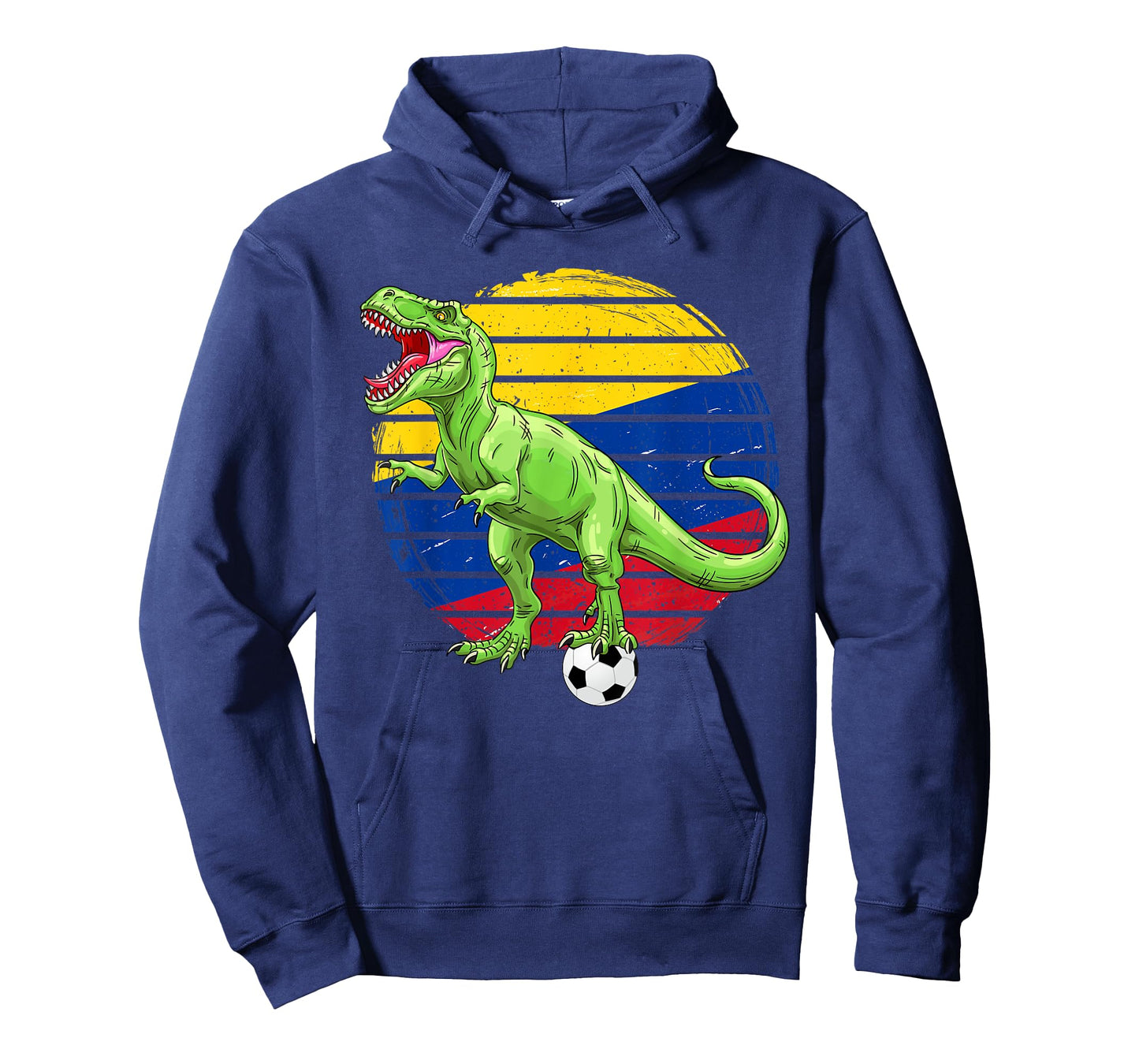 Soccer Dinosaur Trex Colombia Flag Boys Girls Toddler T-Shirt