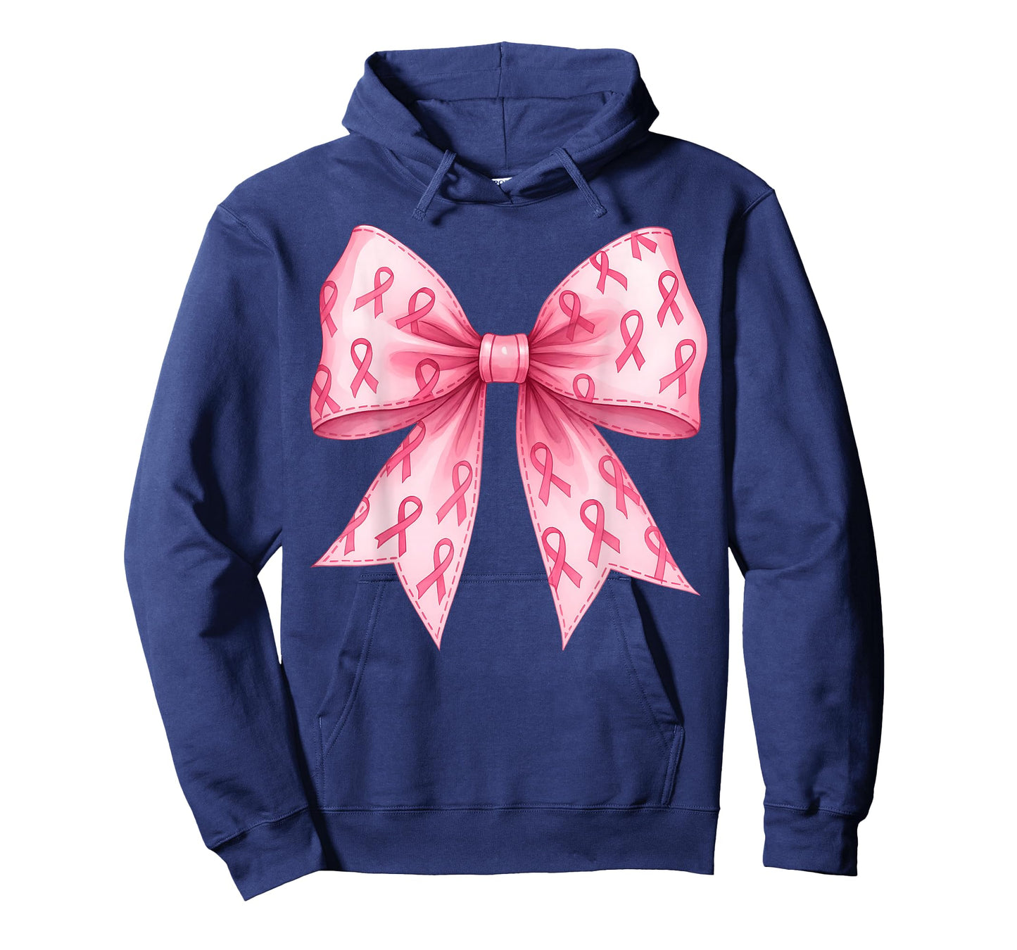 Pink Coquette Bow Graphic Breast Cancer Awareness Girl Women T-Shirt