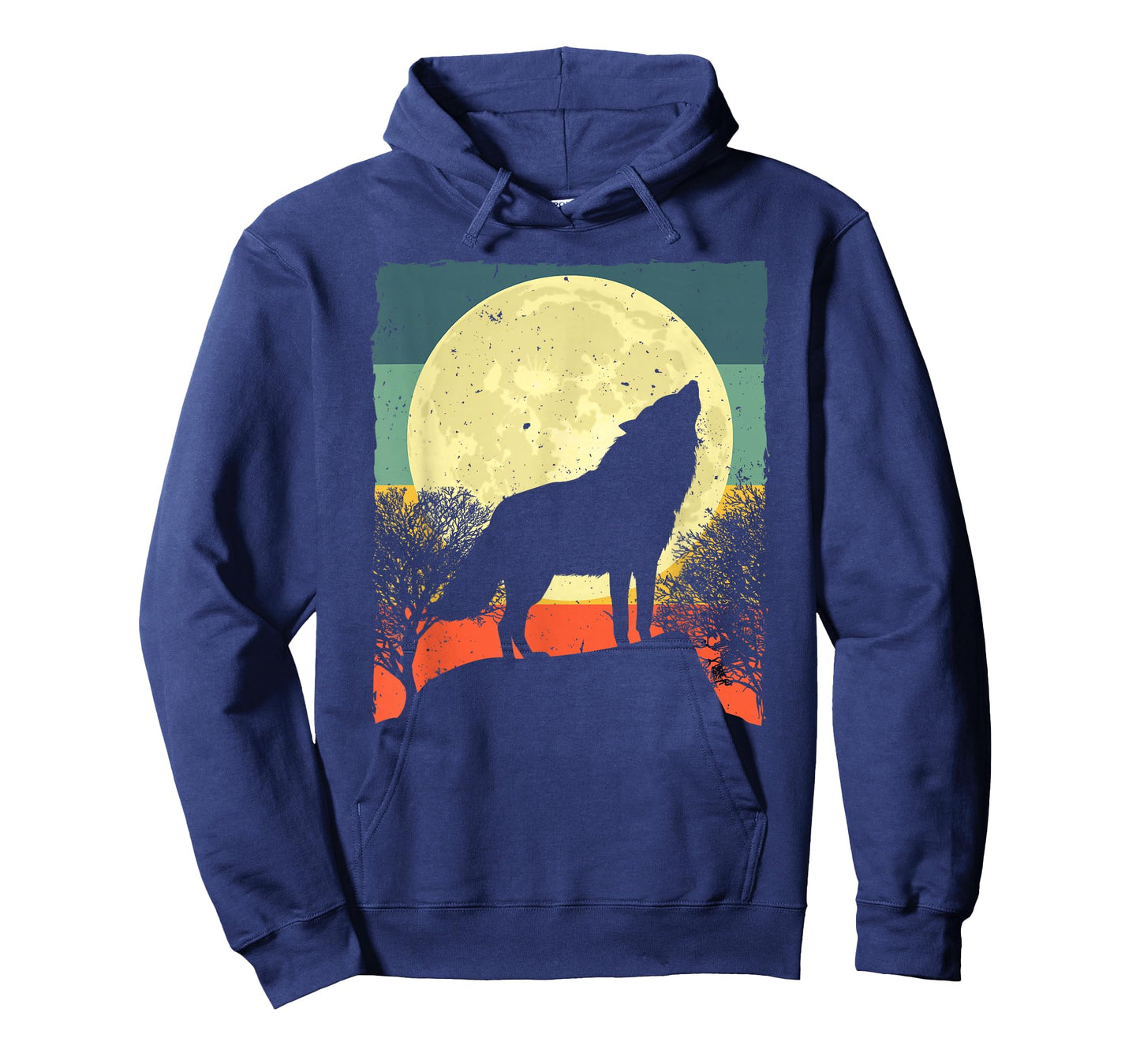 Cool Wolf Design For Men Women Vintage Wolf Howling Animal T-Shirt