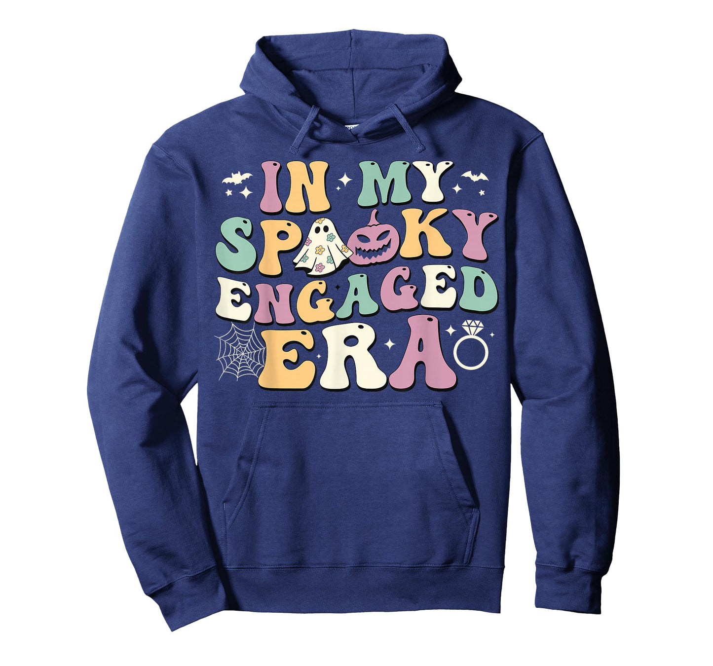 In My Spooky Engaged Era Ghost Pumpkin Halloween Fiance T-Shirt