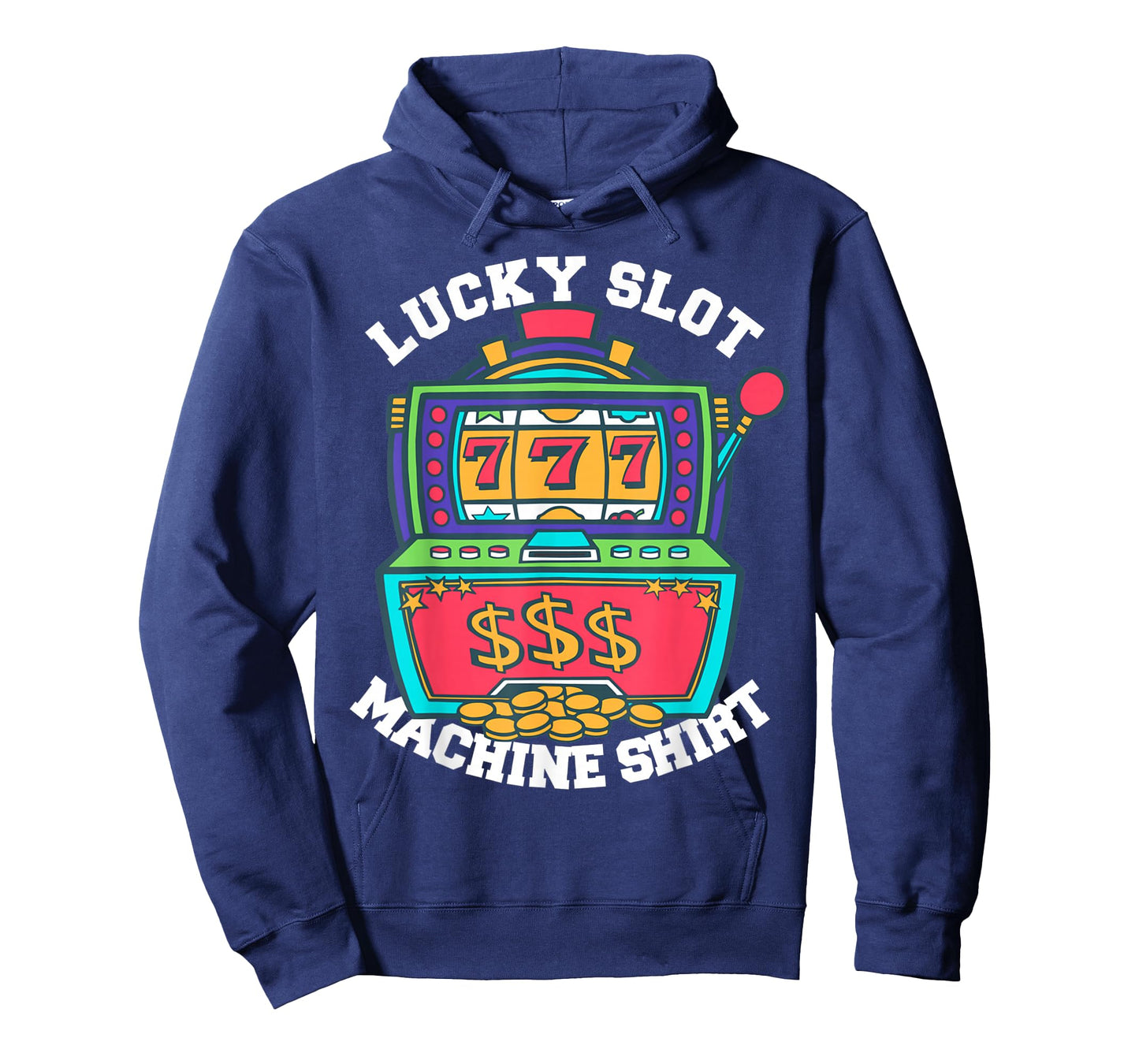 Lucky Slot Machine Tee Casino Las Vegas Gambling T-Shirt