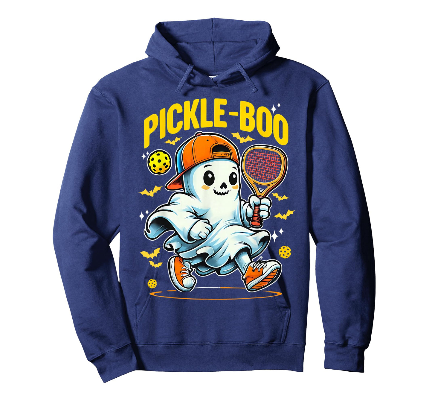 Halloween Pickleball Team Funny Halloween Pickle-Boo Ghost T-Shirt