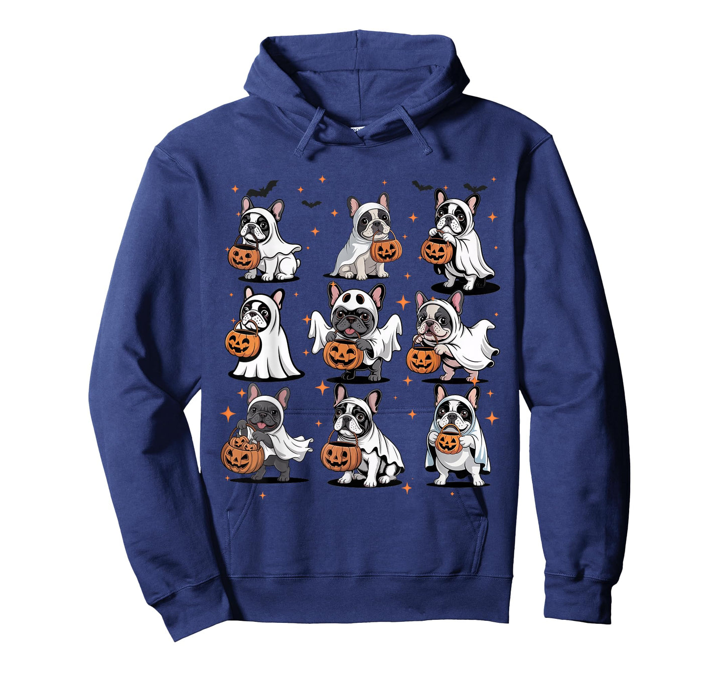 Cute Fall French Bulldog Ghost Costume Dog Lover Halloween T-Shirt