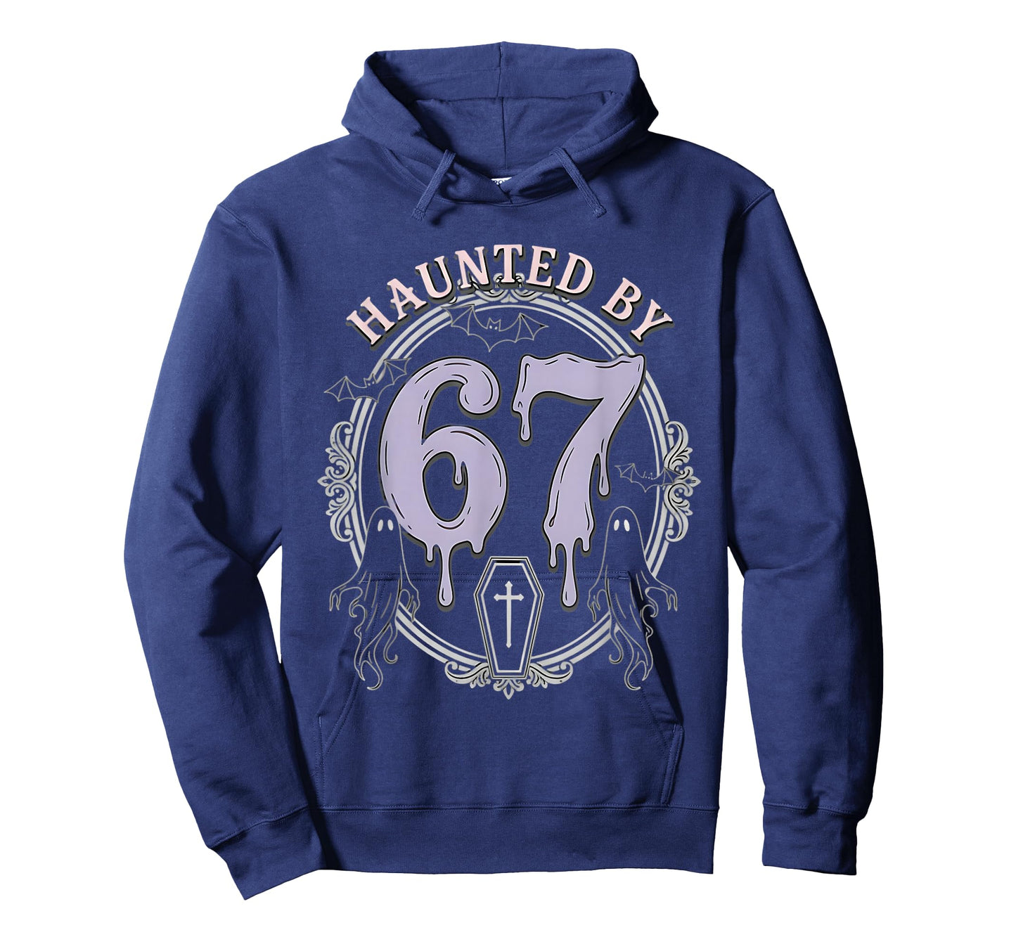 Haunted by 67 Gothic Goth Halloween Meme Ghosts Coffin Drip T-Shirt