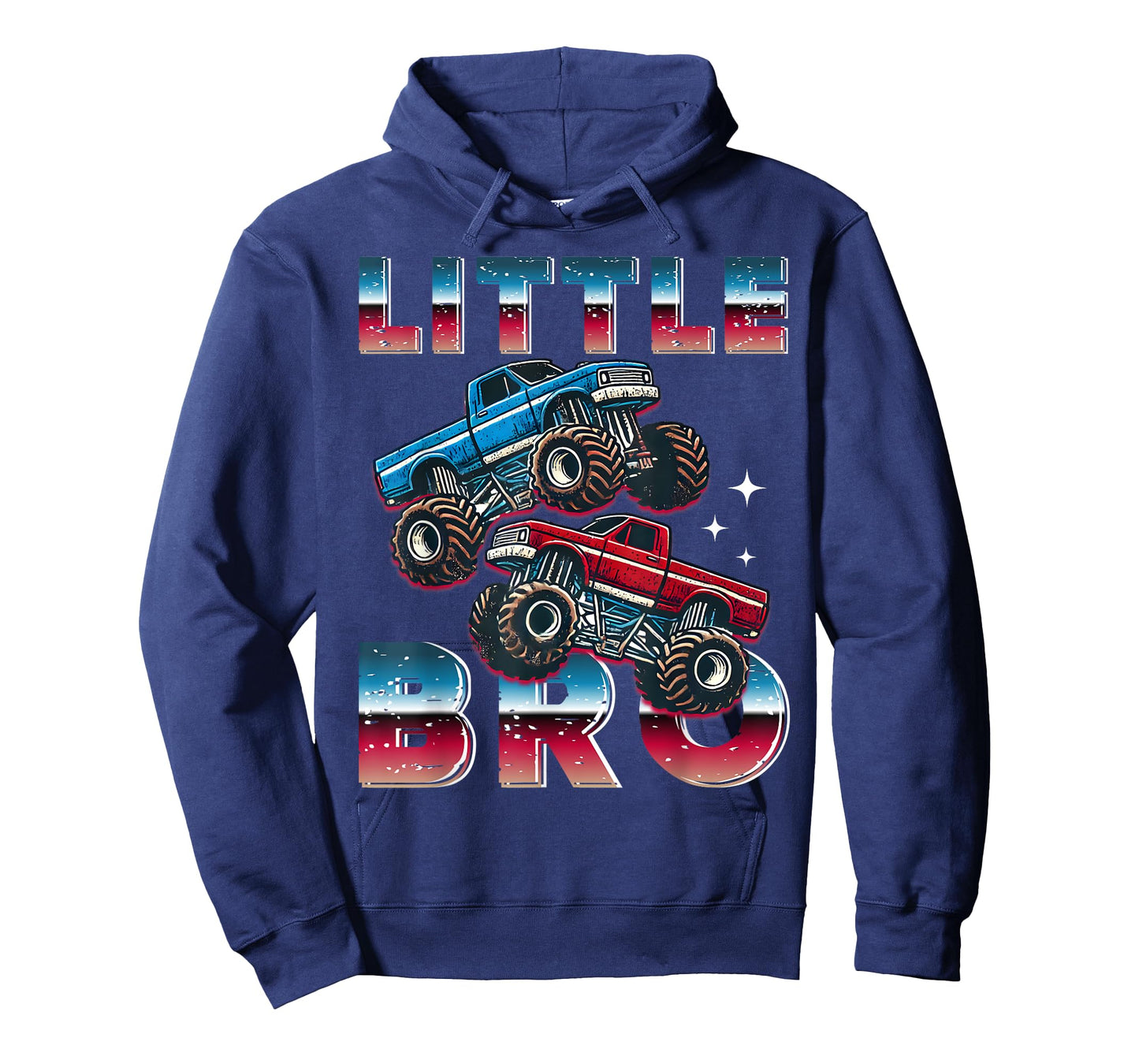 Little Bro Monster Truck Party Little Brother Matching Boys T-Shirt