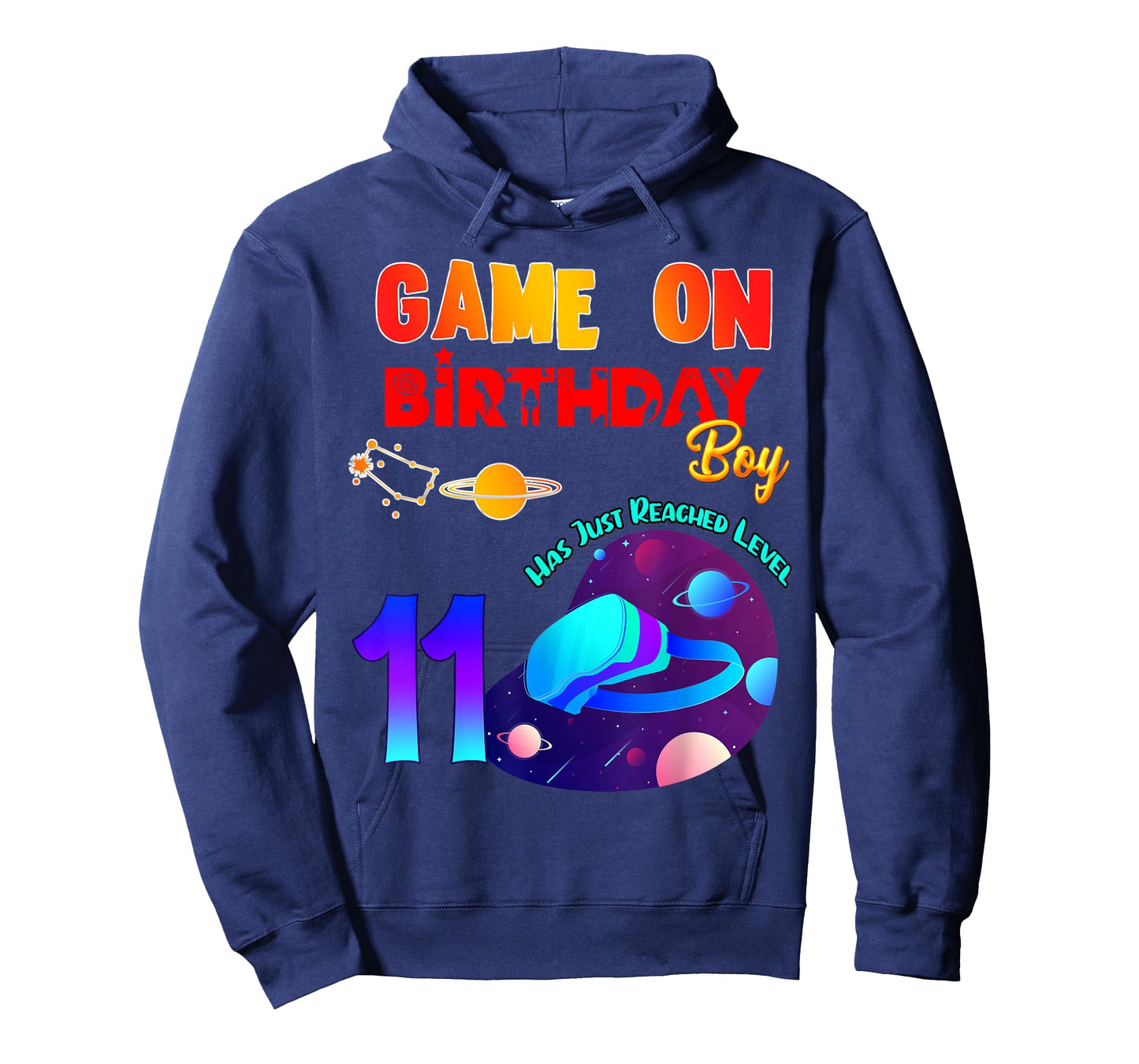VR Virtual Reality Game On 11 Birthday Party Matching Outfit T-Shirt