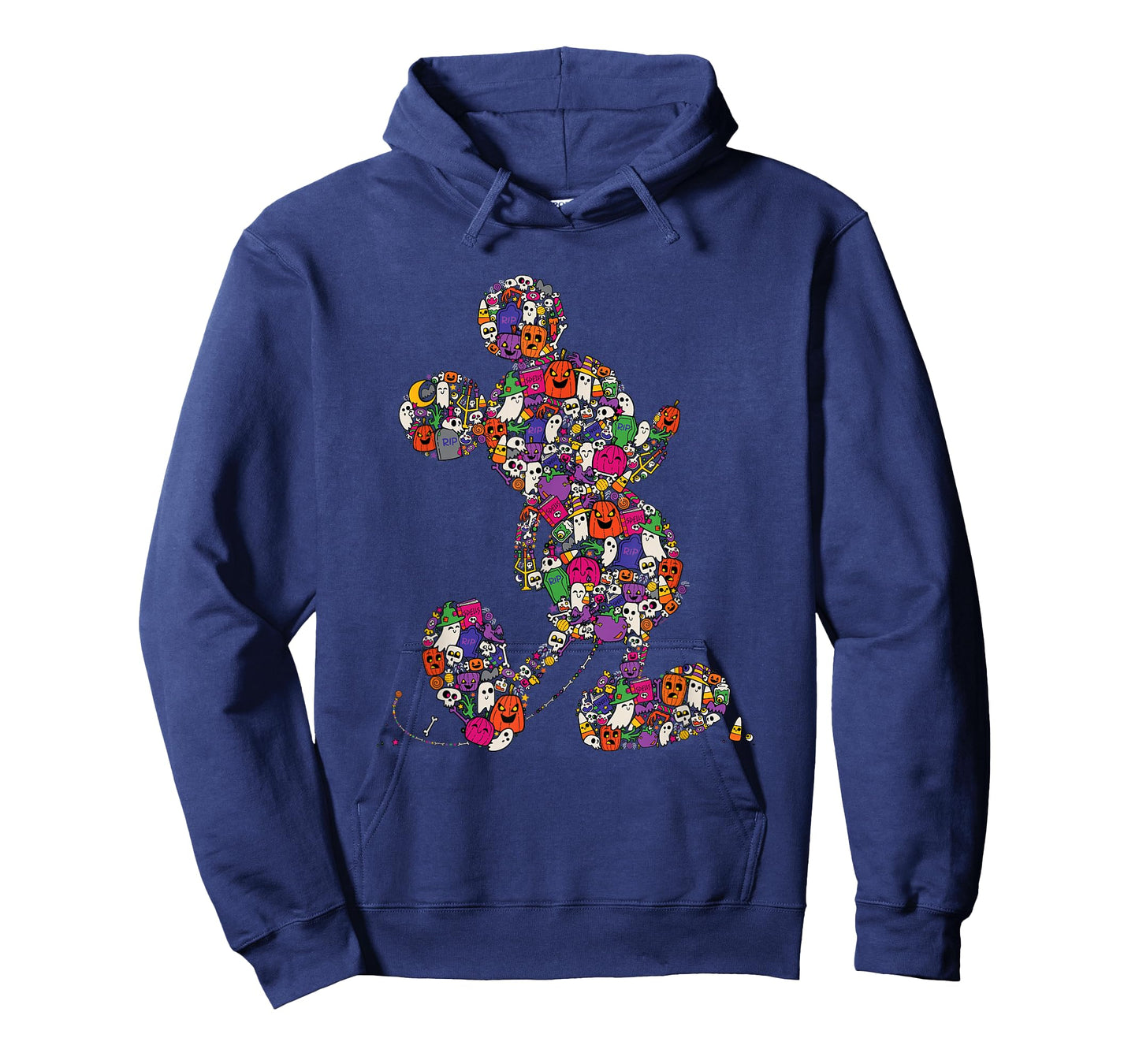 Disney Halloween Mickey Mouse Cute Spooky Silly Silhouette T-Shirt
