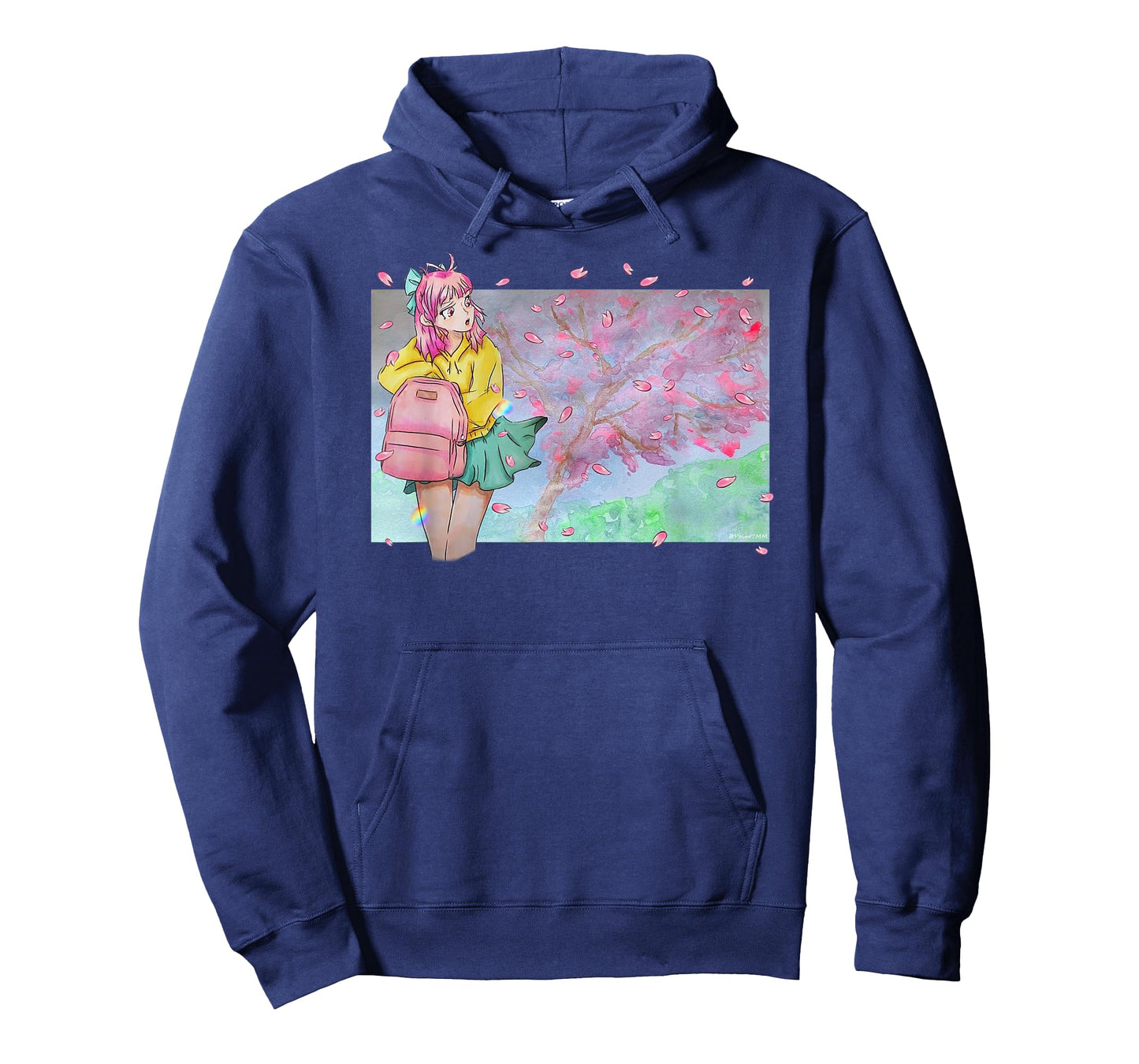 Sakura Watercolor Anime Manga Kawaii Pastel Goth Aesthetic T-Shirt