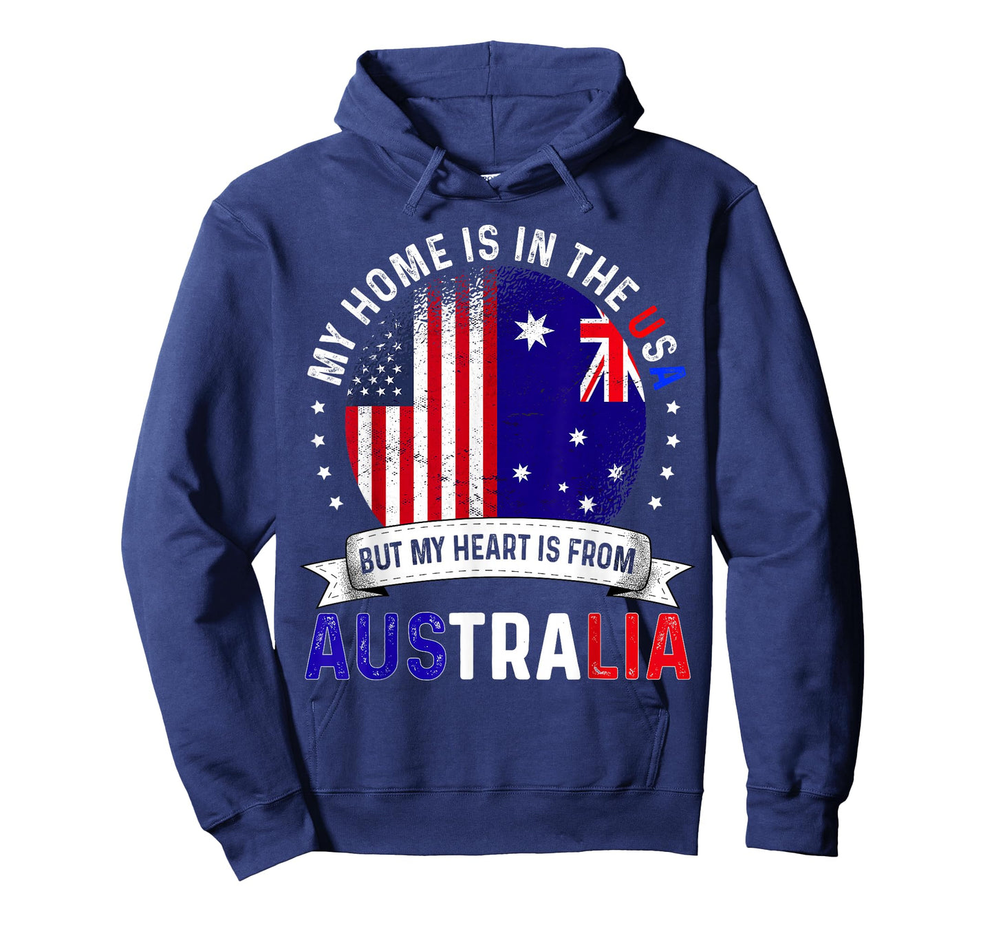 Australian American Patriot Heart is from Australia Flag T-Shirt