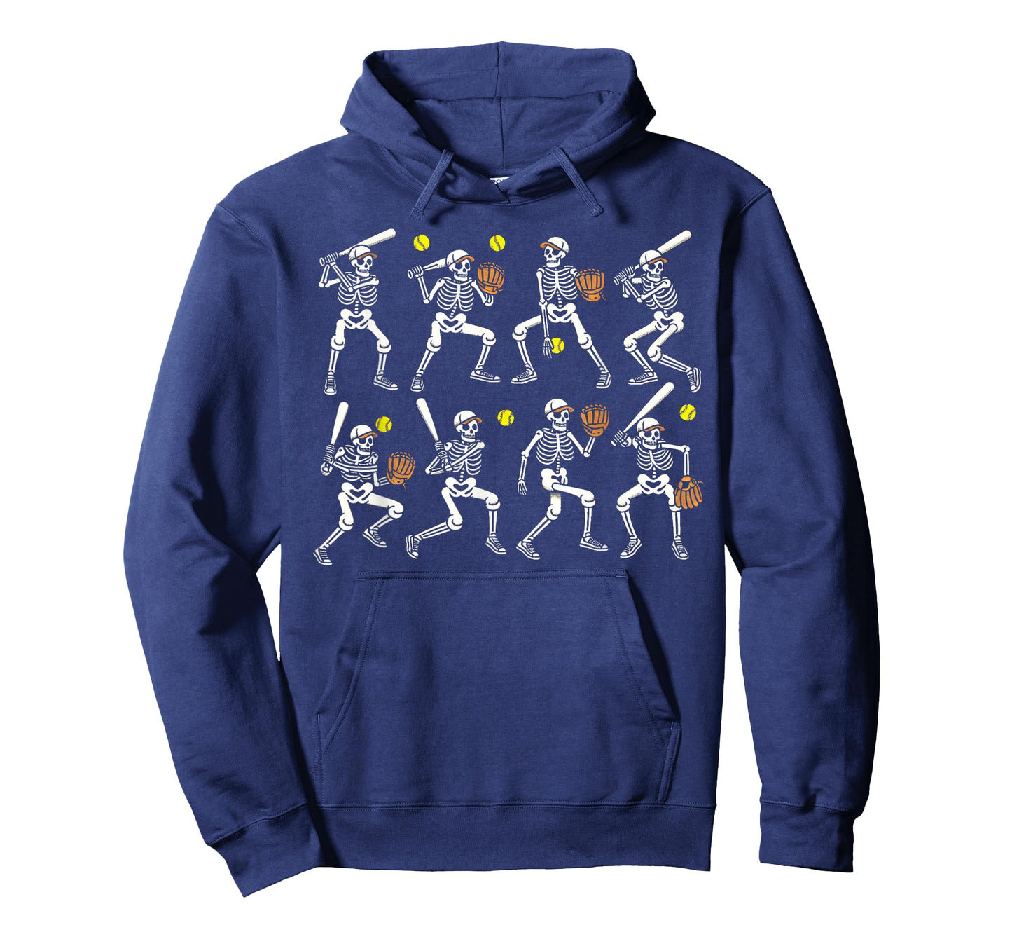 Funny Halloween Softball Skeletons Play Softball Boys Kids T-Shirt
