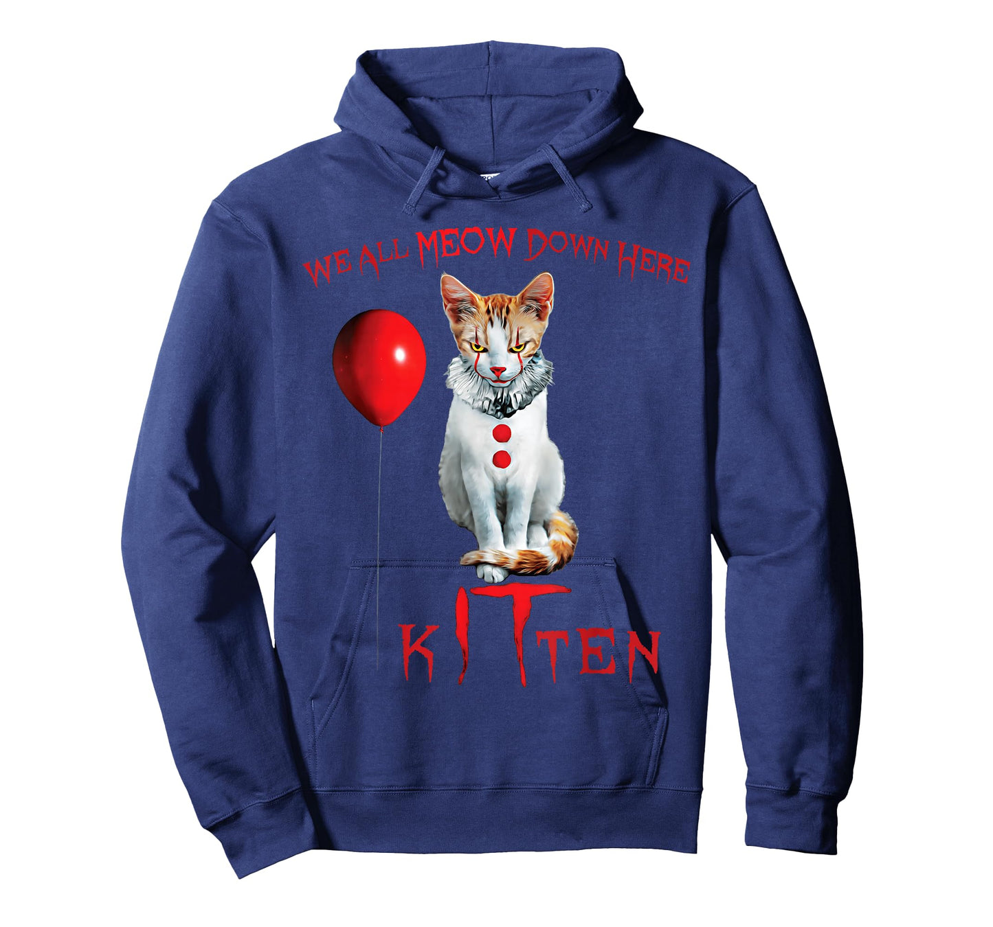 We All Meow Clown Cat Kitten Halloween Funny Cute T-Shirt