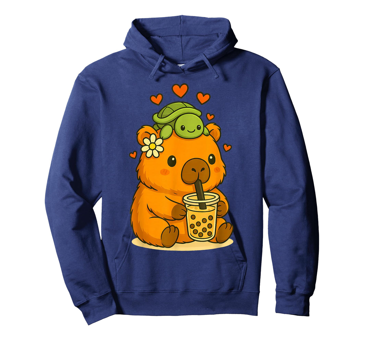 Cute Capybara Turtle Boba Tea Kawaii Anime Y2K Capibara Girl T-Shirt