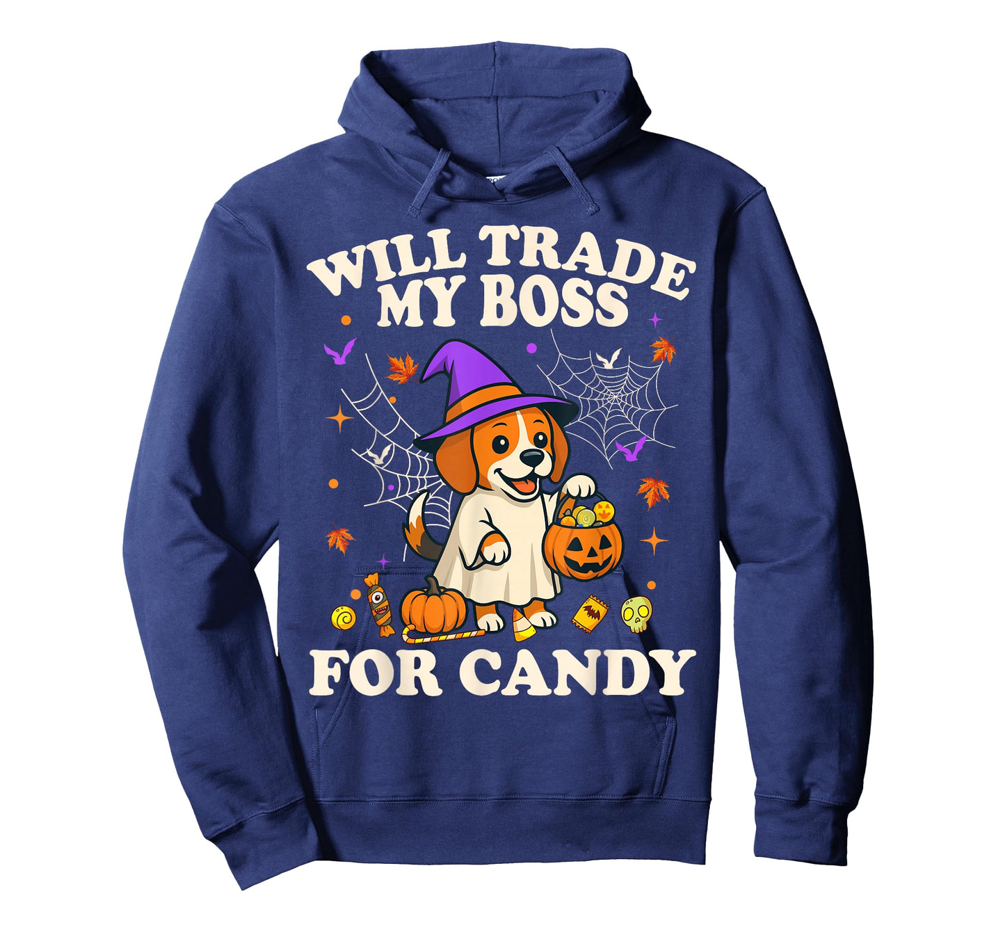 Funny Halloween Beagle Dog Lover Candy Trick or Treat Witch T-Shirt