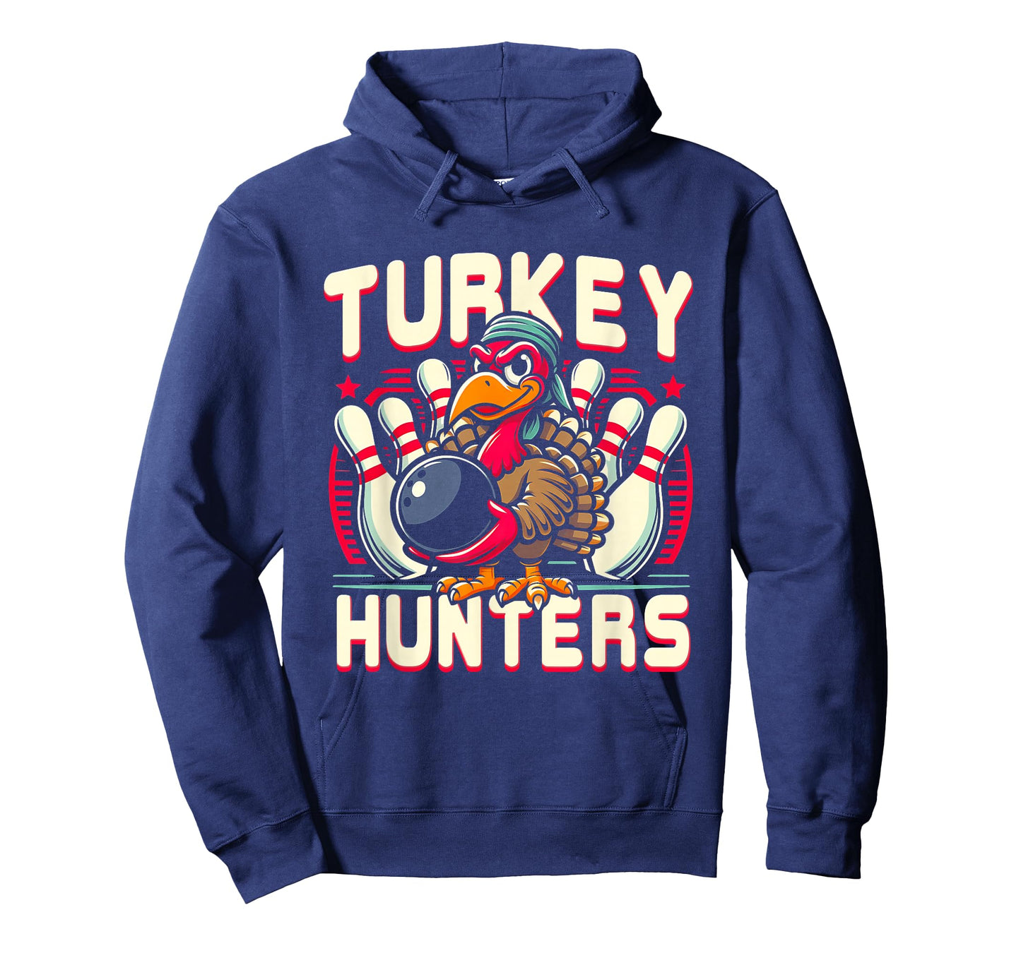 Hunting Bowling Turkey Hunters Turkey Holding Bowling Ball T-Shirt