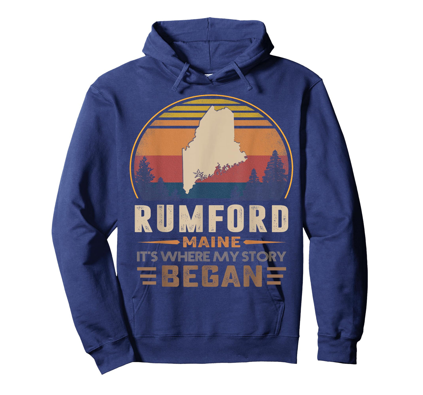 Vintage Rumford Maine Hometown My Story Began T-Shirt
