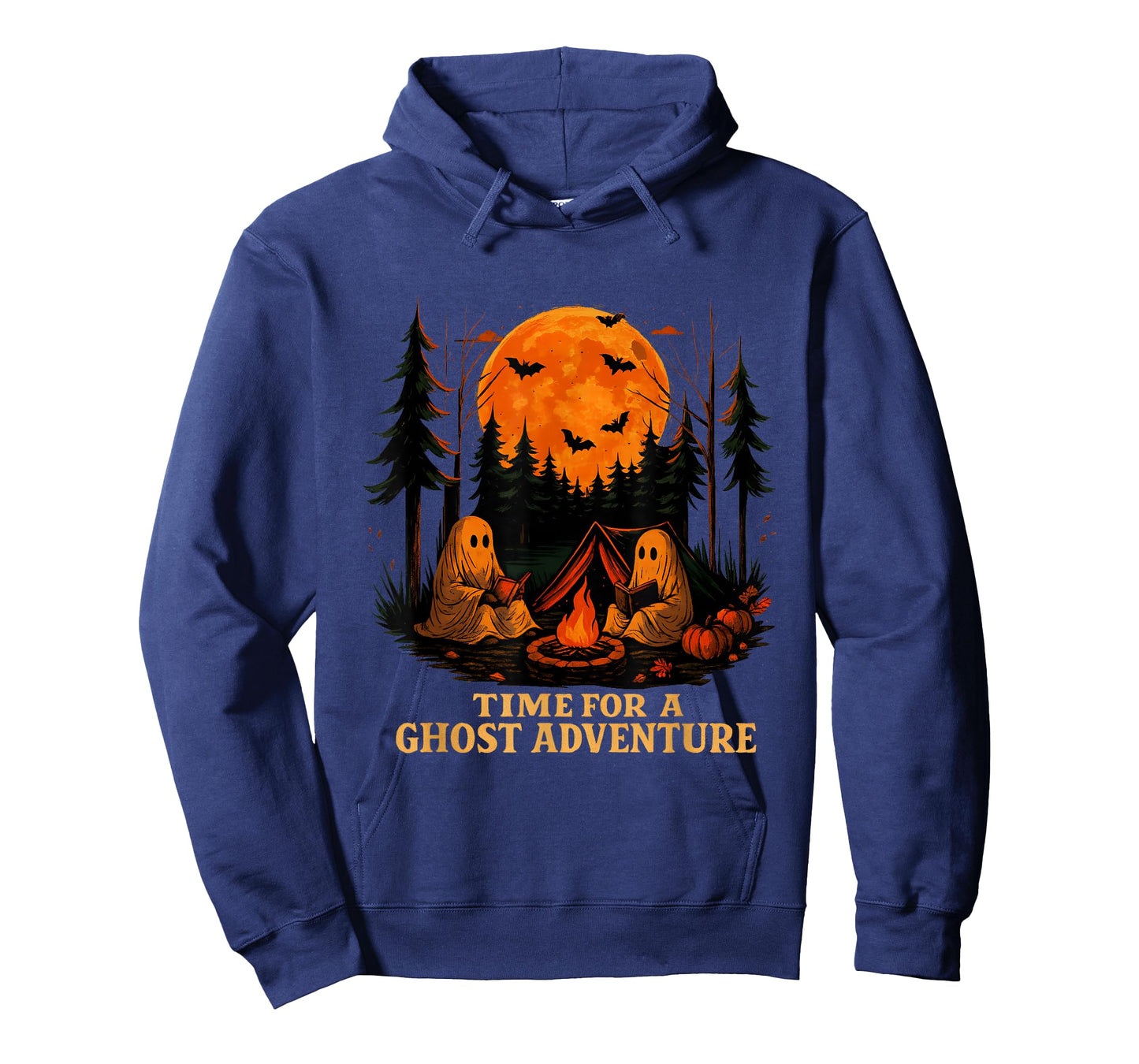 Ghost Adventure Camping Spooky Cute Halloween T-Shirt
