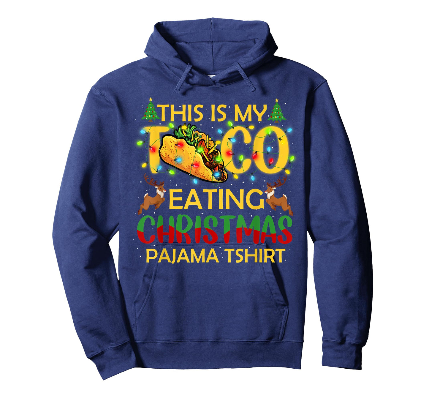 This Is My Christmas Pajama Funny Tacos Lover T-Shirt