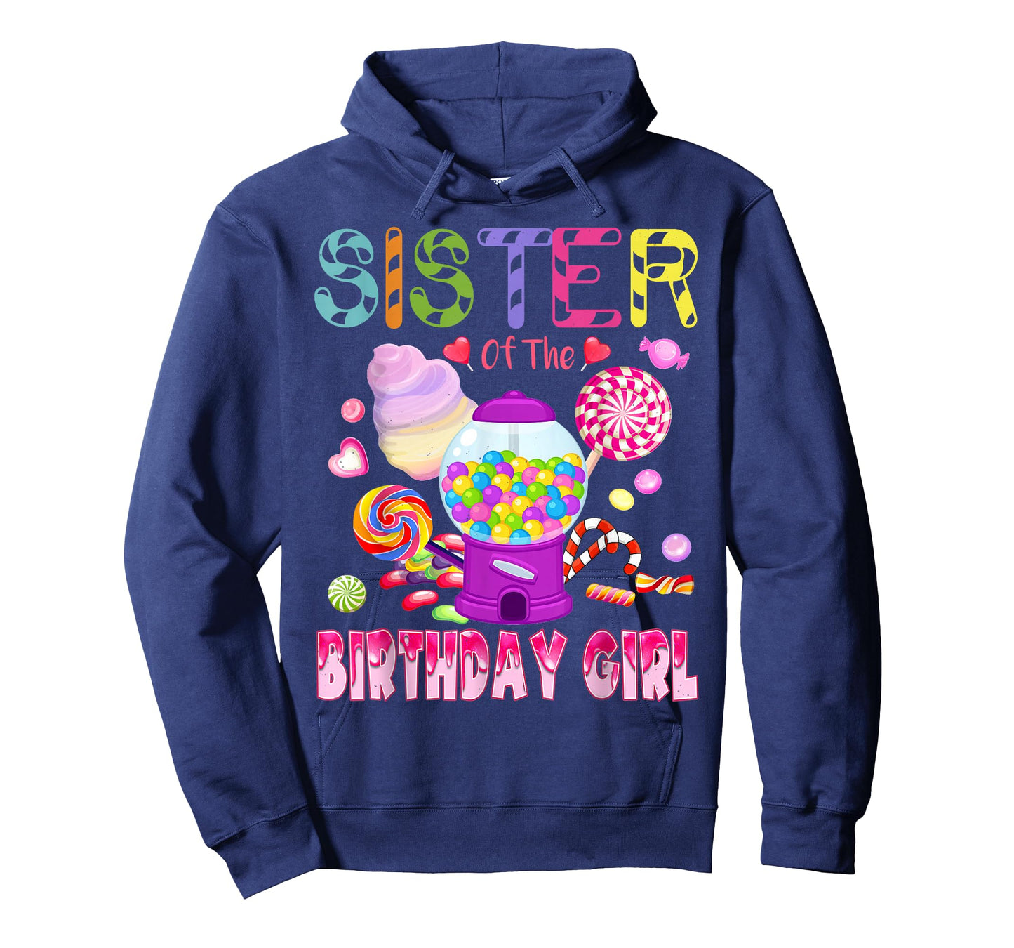 Sister Of The Birthday Gifts Girl Candyland Candy Birthday T-Shirt