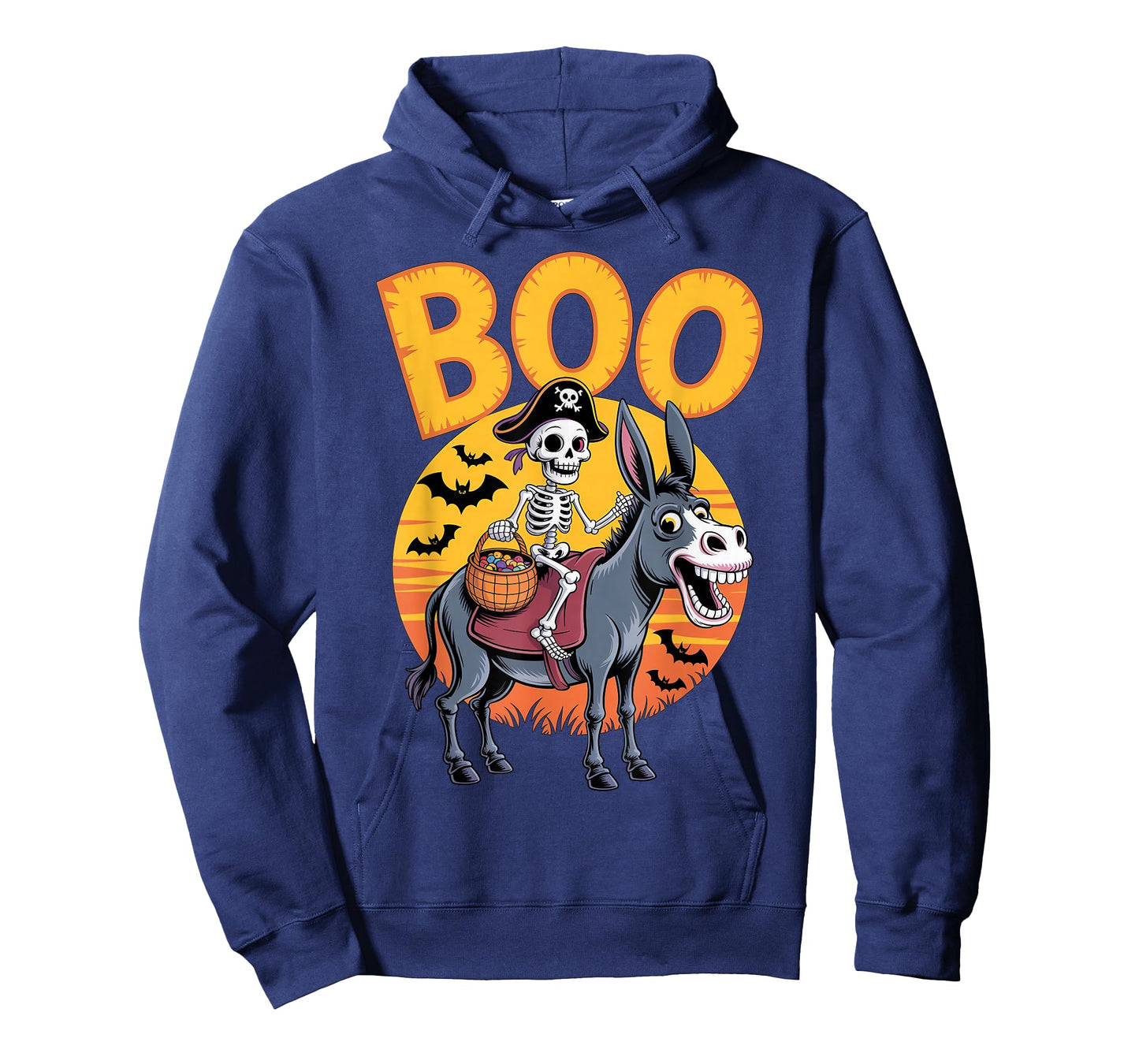 Spooky Donkey Costume on Boo Donkey Halloween T-Shirt