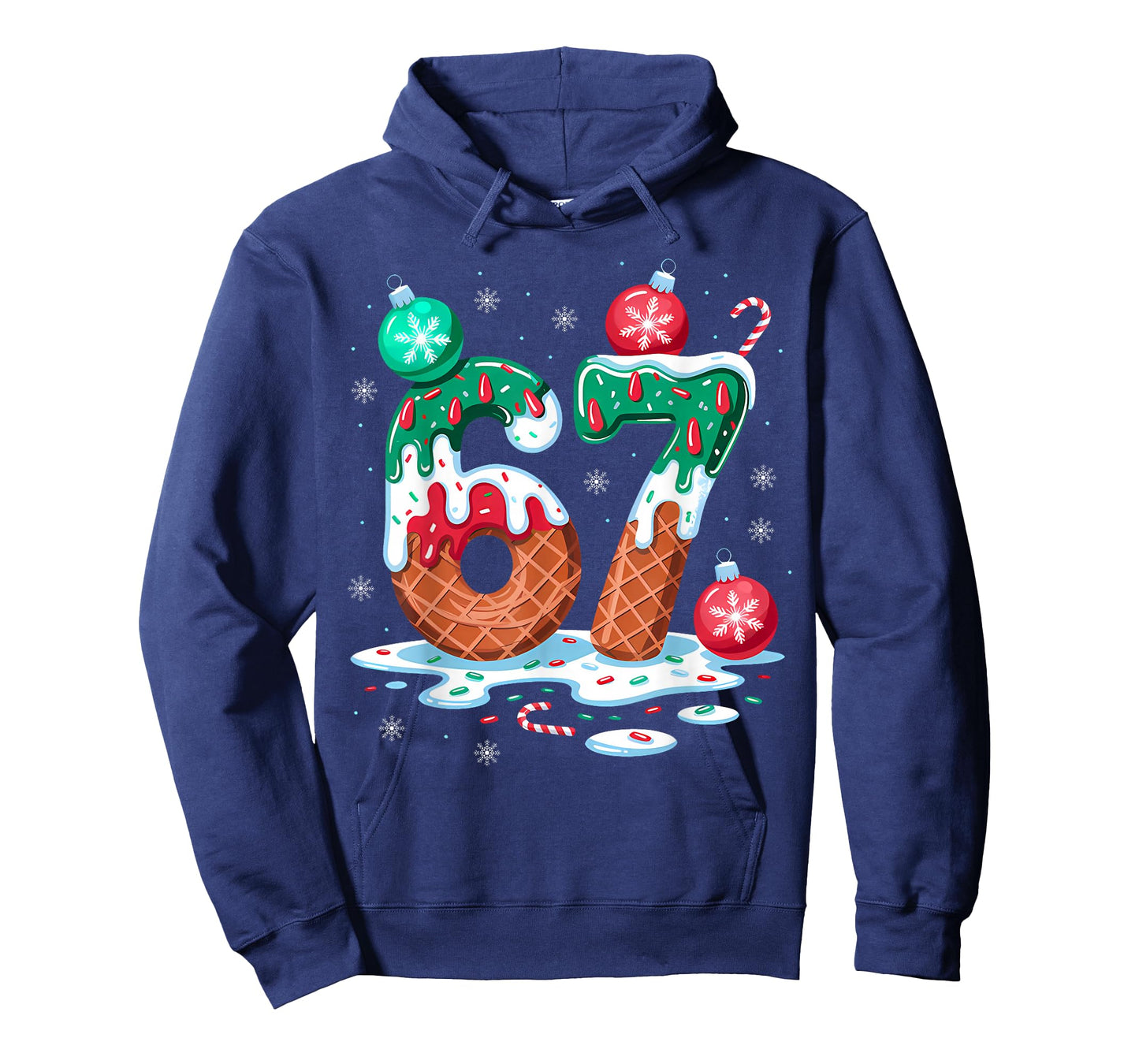 Christmas 67 Ice Cream Drip Meme Six Seven for Everyone T-Shirt