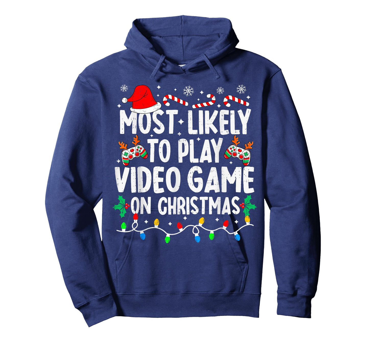 Most Likely to Play Video Games On Christmas Family Matching T-Shirt