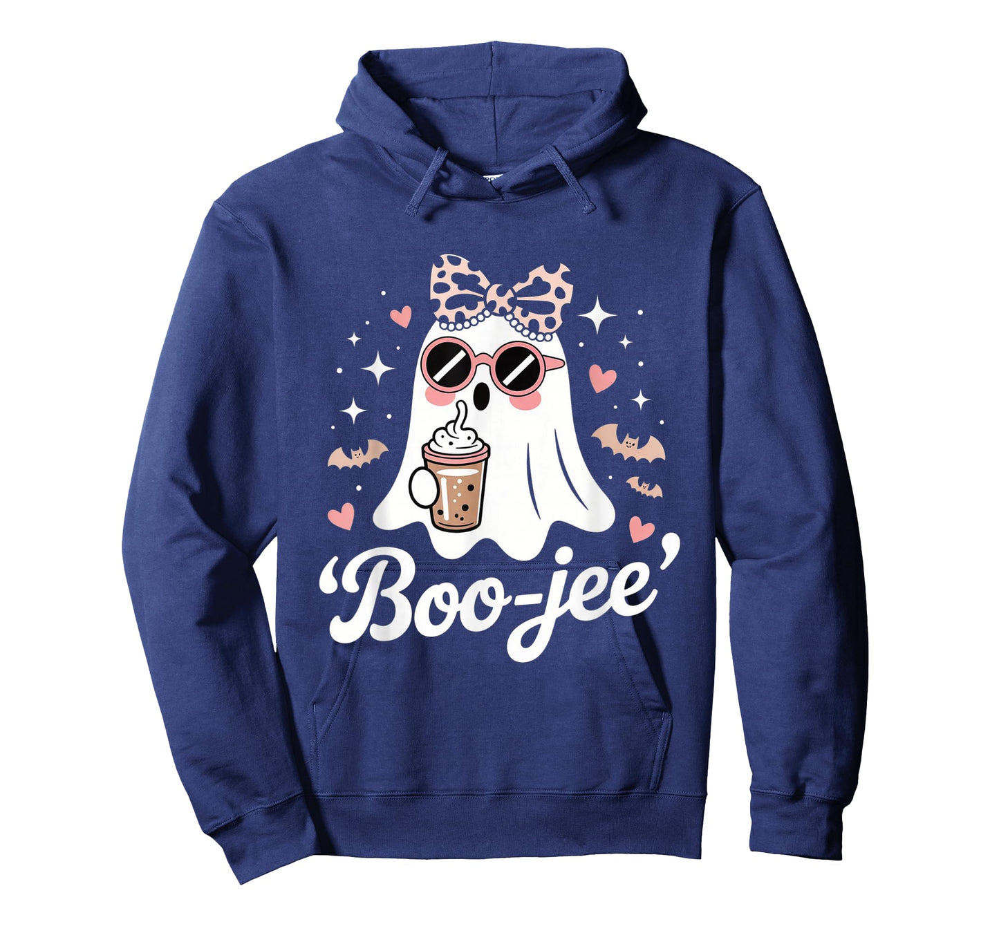 Coquette Leopard Ghost Coffee Boo-JEE Halloween Boujee Ghost T-Shirt