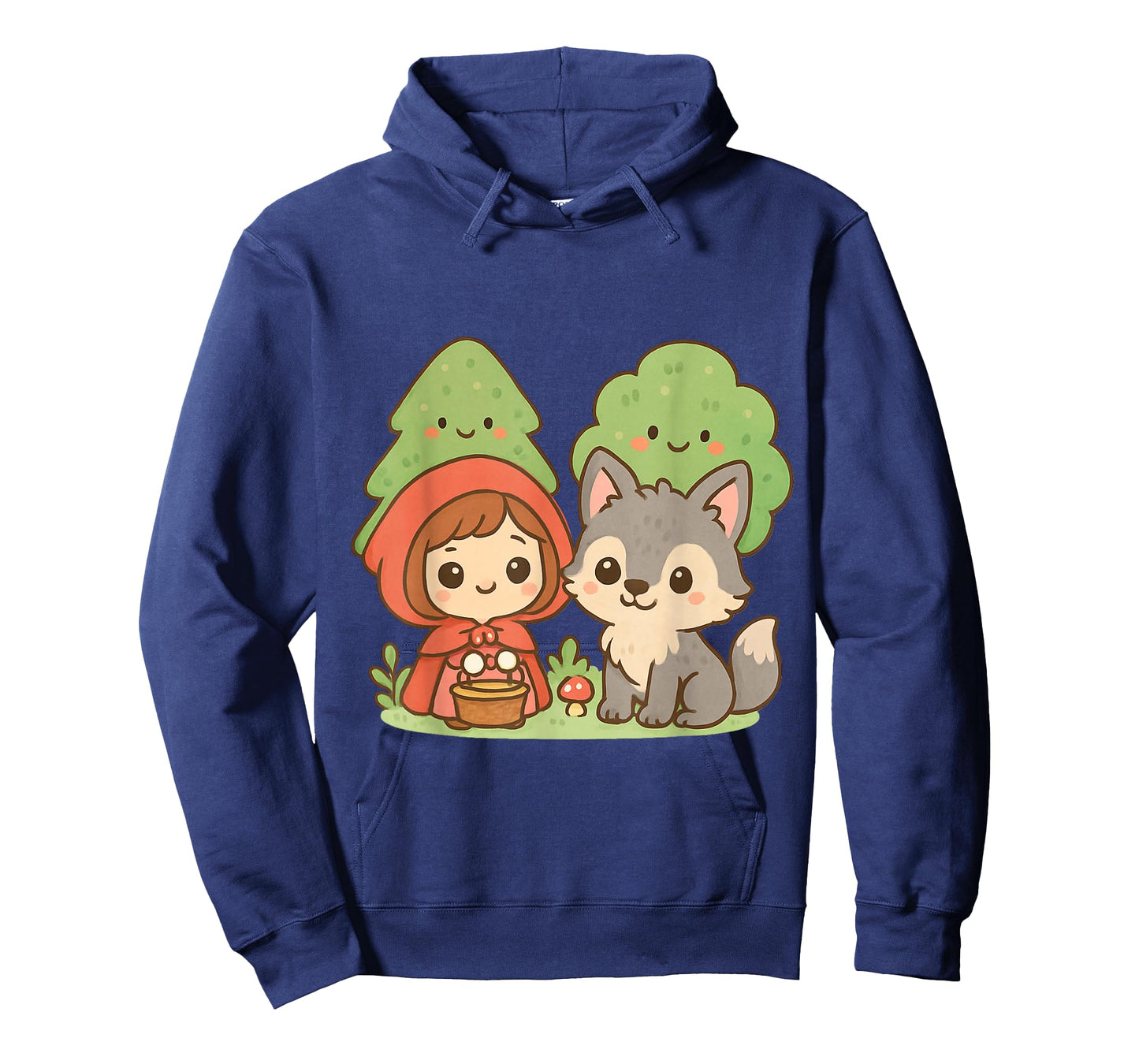 Cute Wolf and Forest Friends Little Red Riding Hood T-Shirt