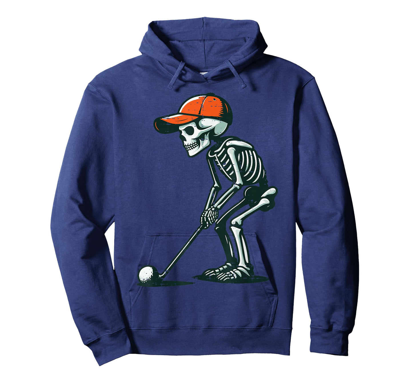 Halloween Skeleton Golf Golfer Costume Dad Men Women Kids T-Shirt