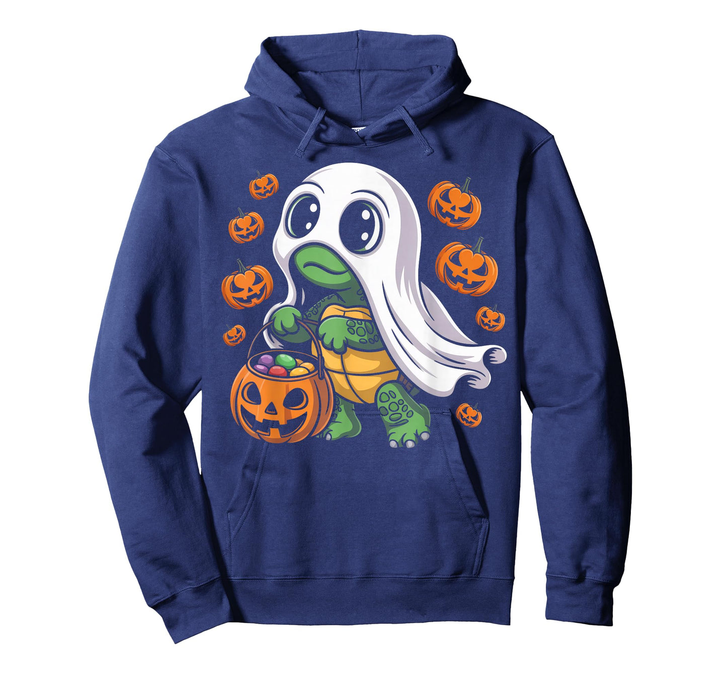Cute Halloween Turtle Ghost with Candy T-Shirt