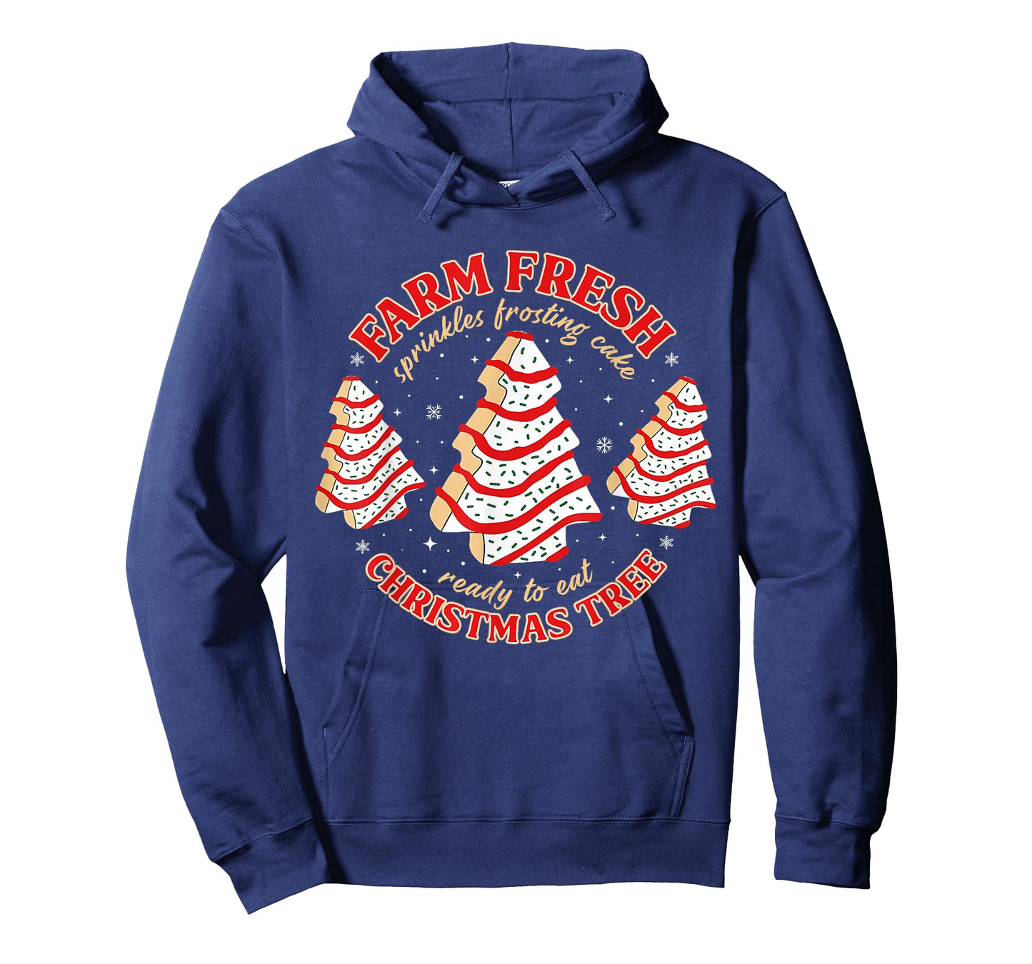 Farm Fresh Christmas Tree Xmas Cake Holiday Family Matching T-Shirt
