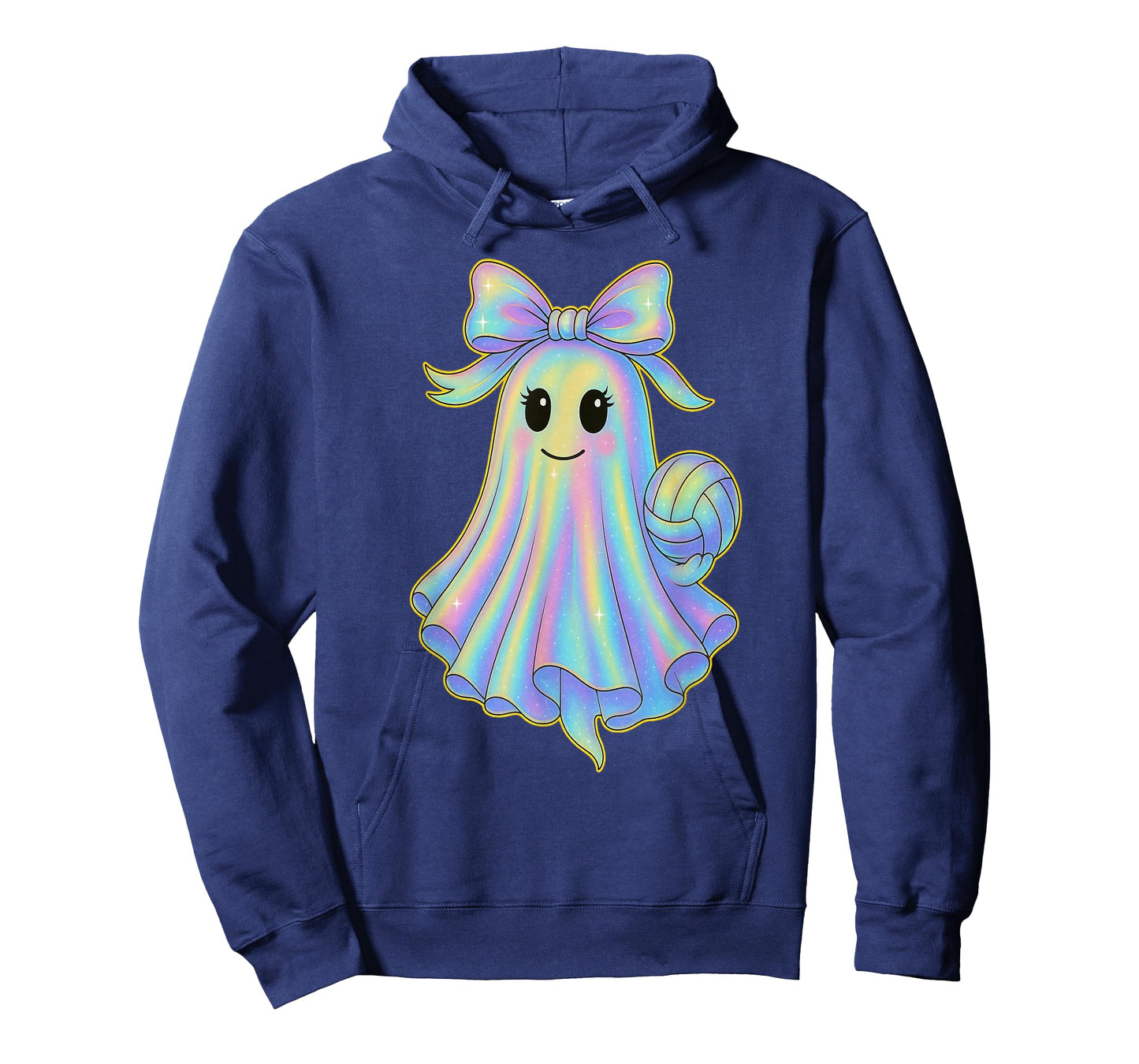 Volleyball Ghost Lover Pastel Halloween Coquette Bow T-Shirt