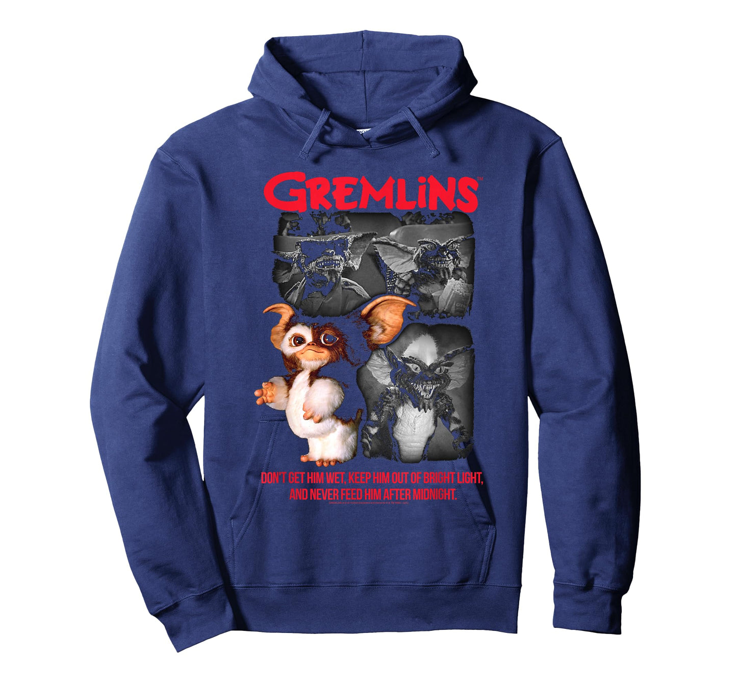 Gremlins Photo Collage with Three Rules Funny 80's Movie T-Shirt