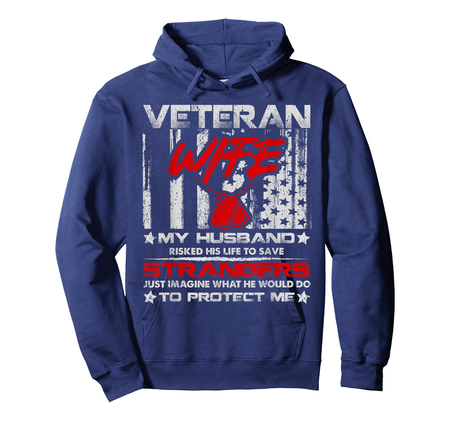 Veteran Wife My Husband Military Veteran American Vintage T-Shirt