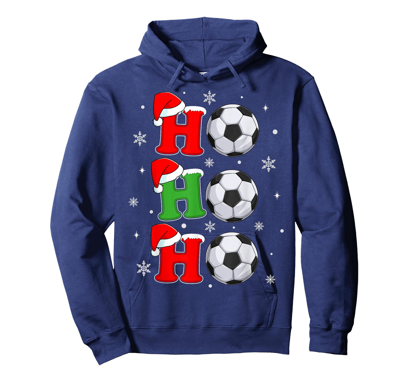 Ho Ho Ho Santa Soccer Football Christmas Sports Player Xmas T-Shirt
