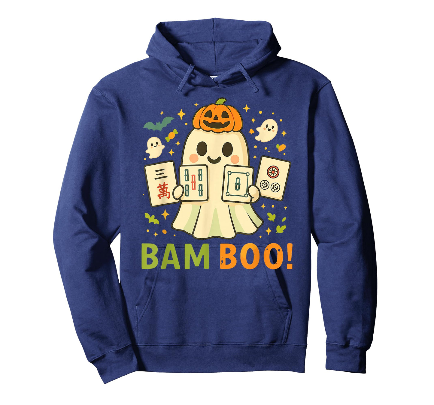 Halloween Ghost Playing Mahjong Spooky Boo Funny Costume T-Shirt