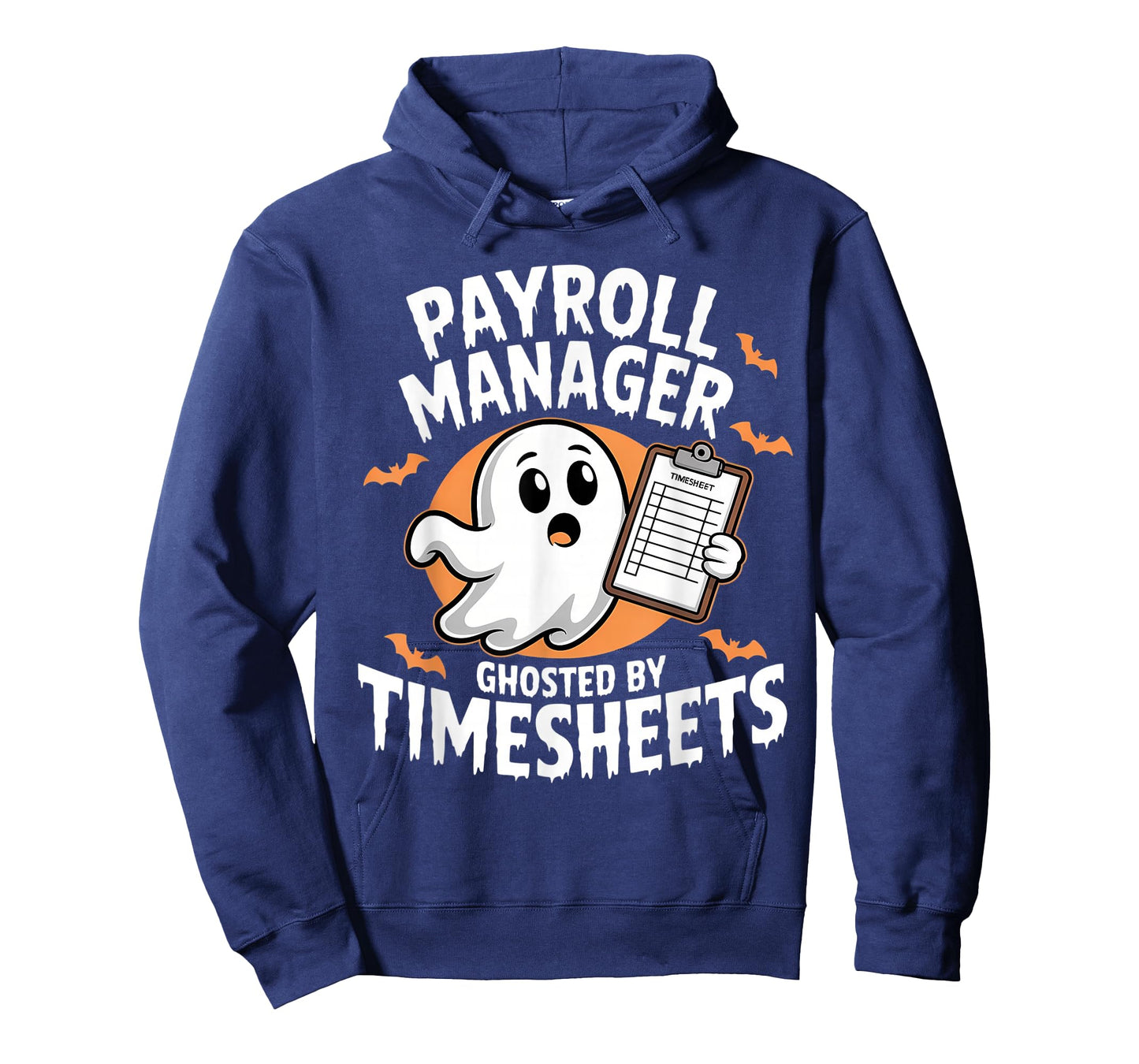 Payroll Manager Halloween Ghost Timesheet T-Shirt