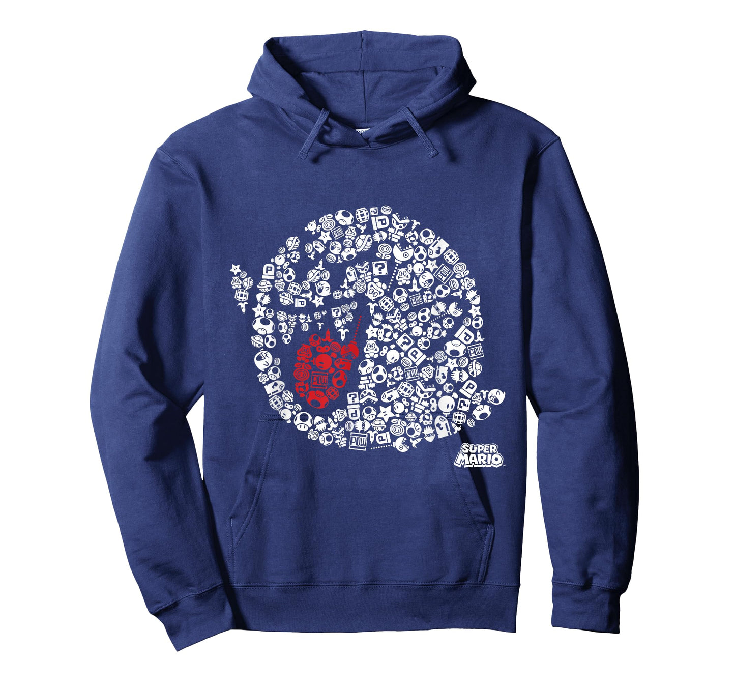Nintendo Super Mario Iconic Boo Portrait Graphic Hoodie T-Shirt