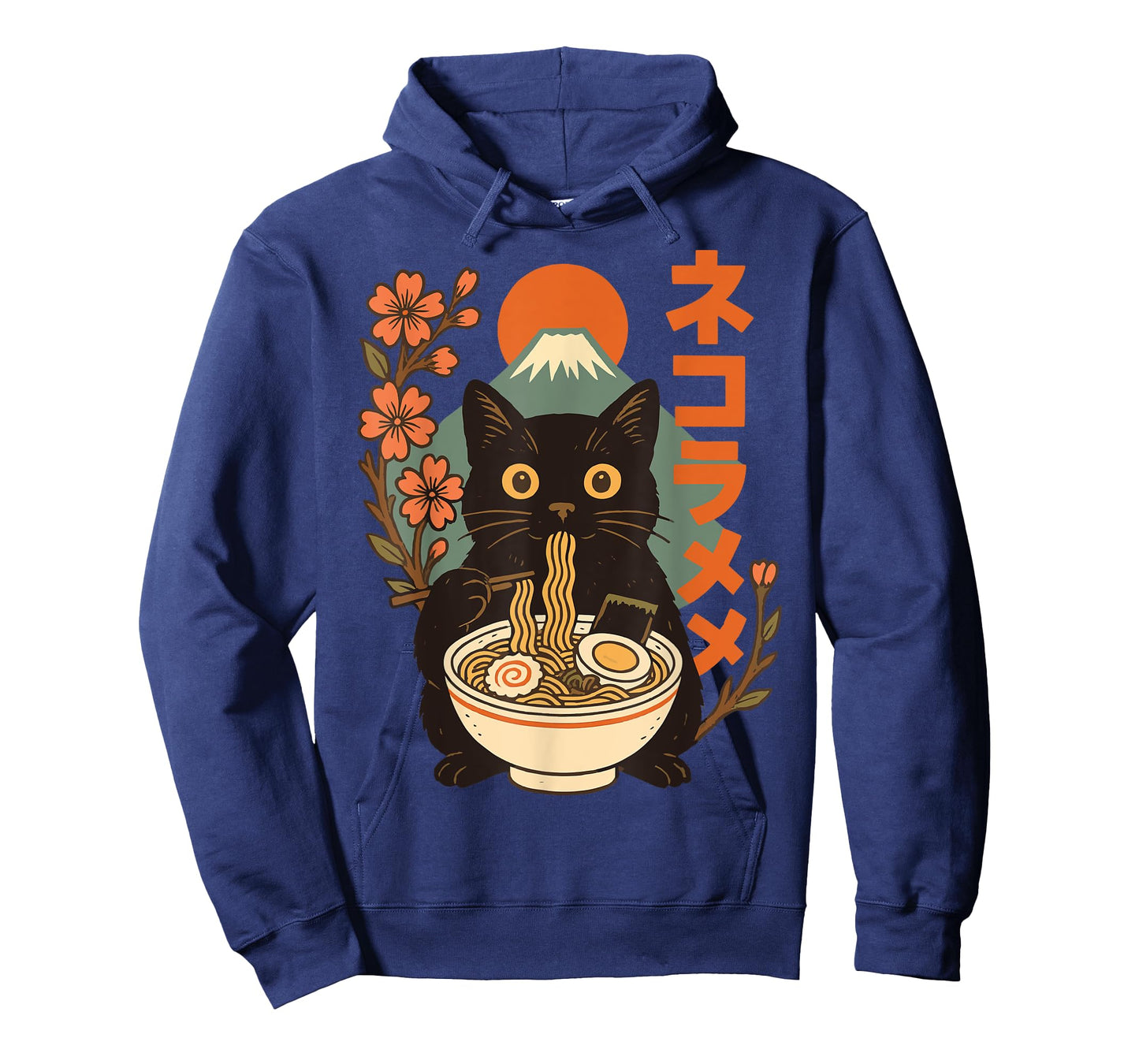 Cat Eating Ramen Kitten Anime Japan T-Shirt