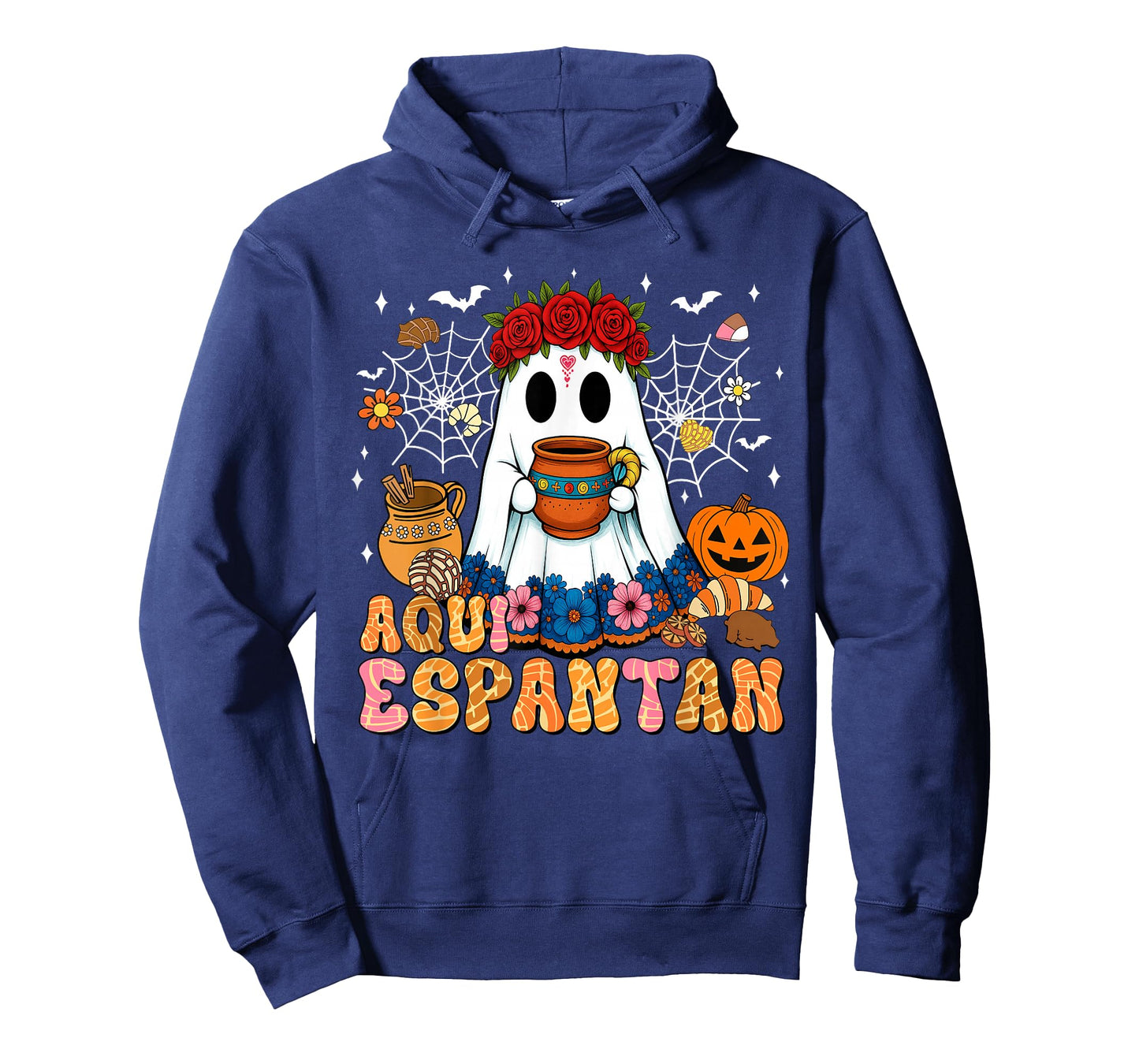 Aqui Espantan Mexican Ghost Halloween Spooky Conchas Espooky T-Shirt