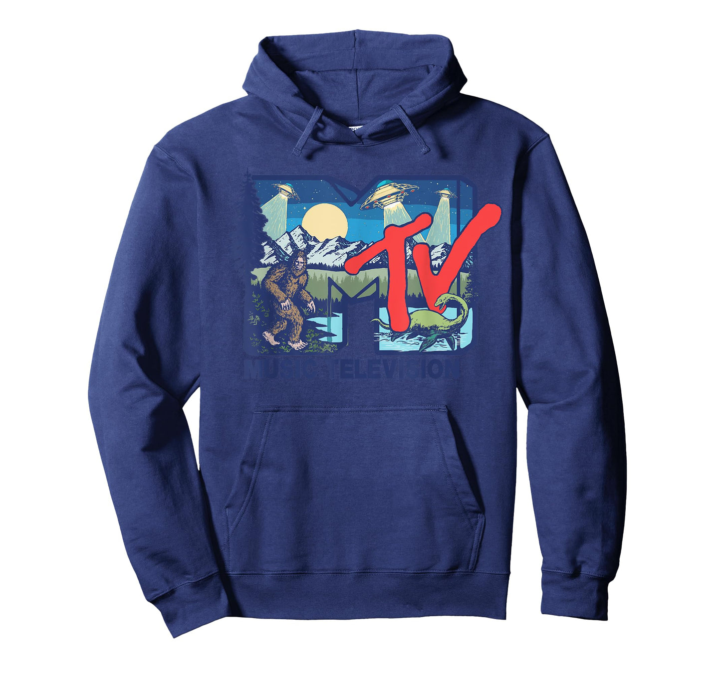 Mademark x MTV - Cryptid MTV Logo Featuring Bigfoot, UFO, Aliens & Nessie T-Shirt