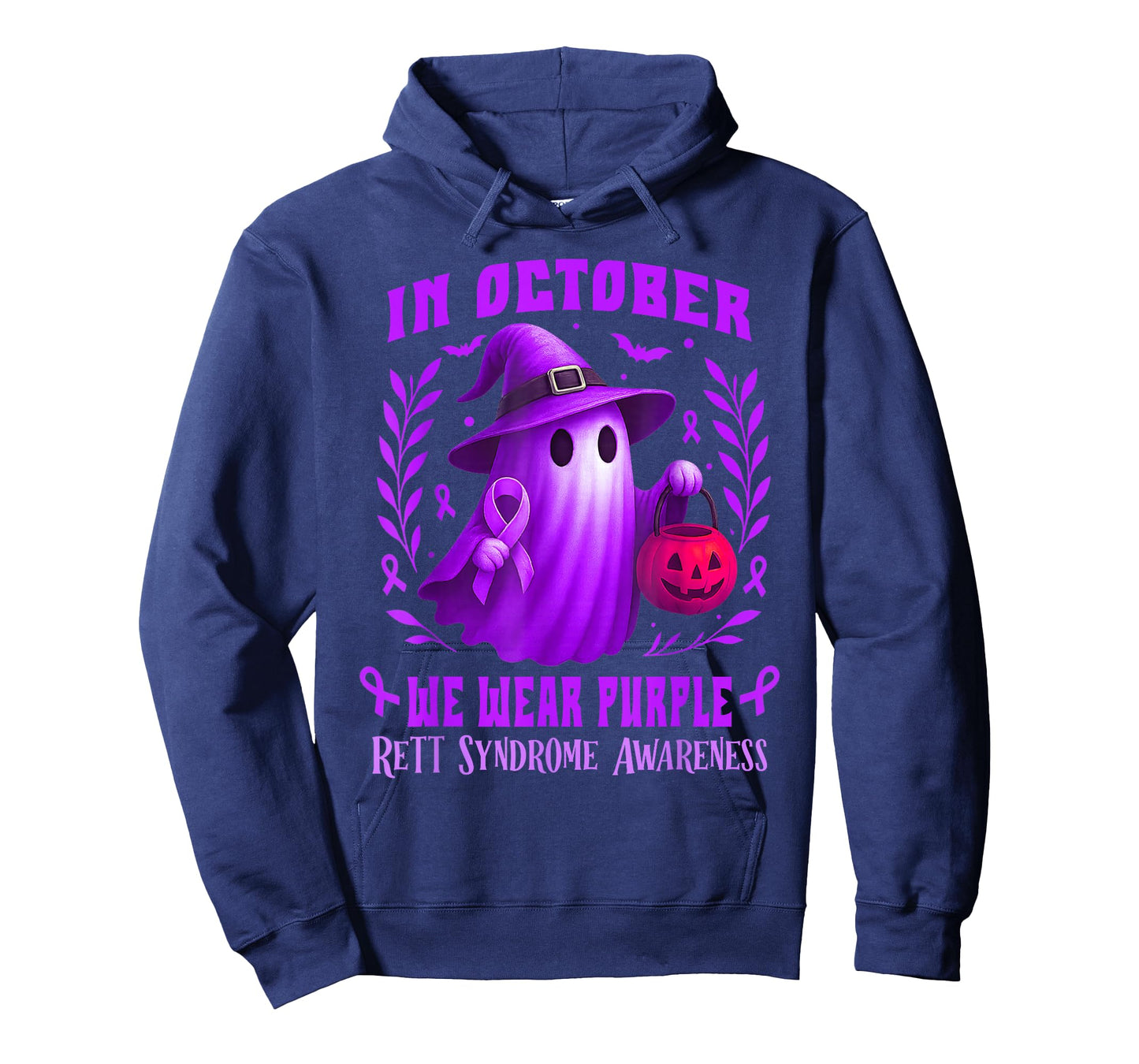 Rett Syndrome Awareness Month Funny Halloween Boo Ghost T-Shirt