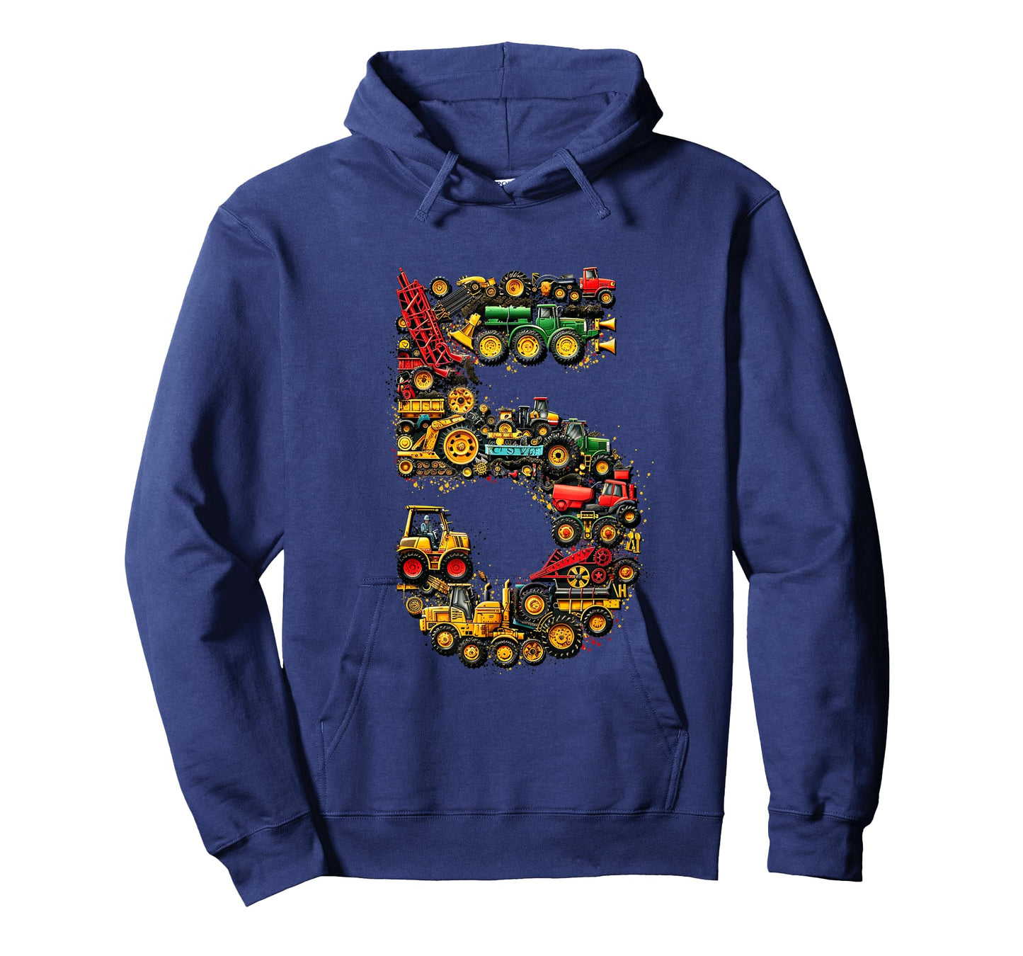 Kids 5th Birthday Farm Tractor Truck 5 Years Old Birthday T-Shirt