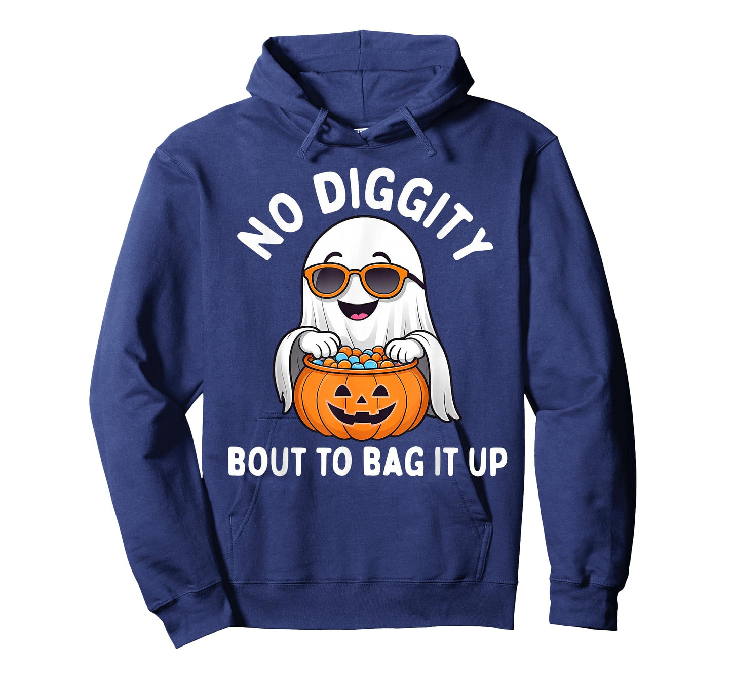 Halloween Ghost No Diggity Bout to Bag it Up Toddler Boys T-Shirt