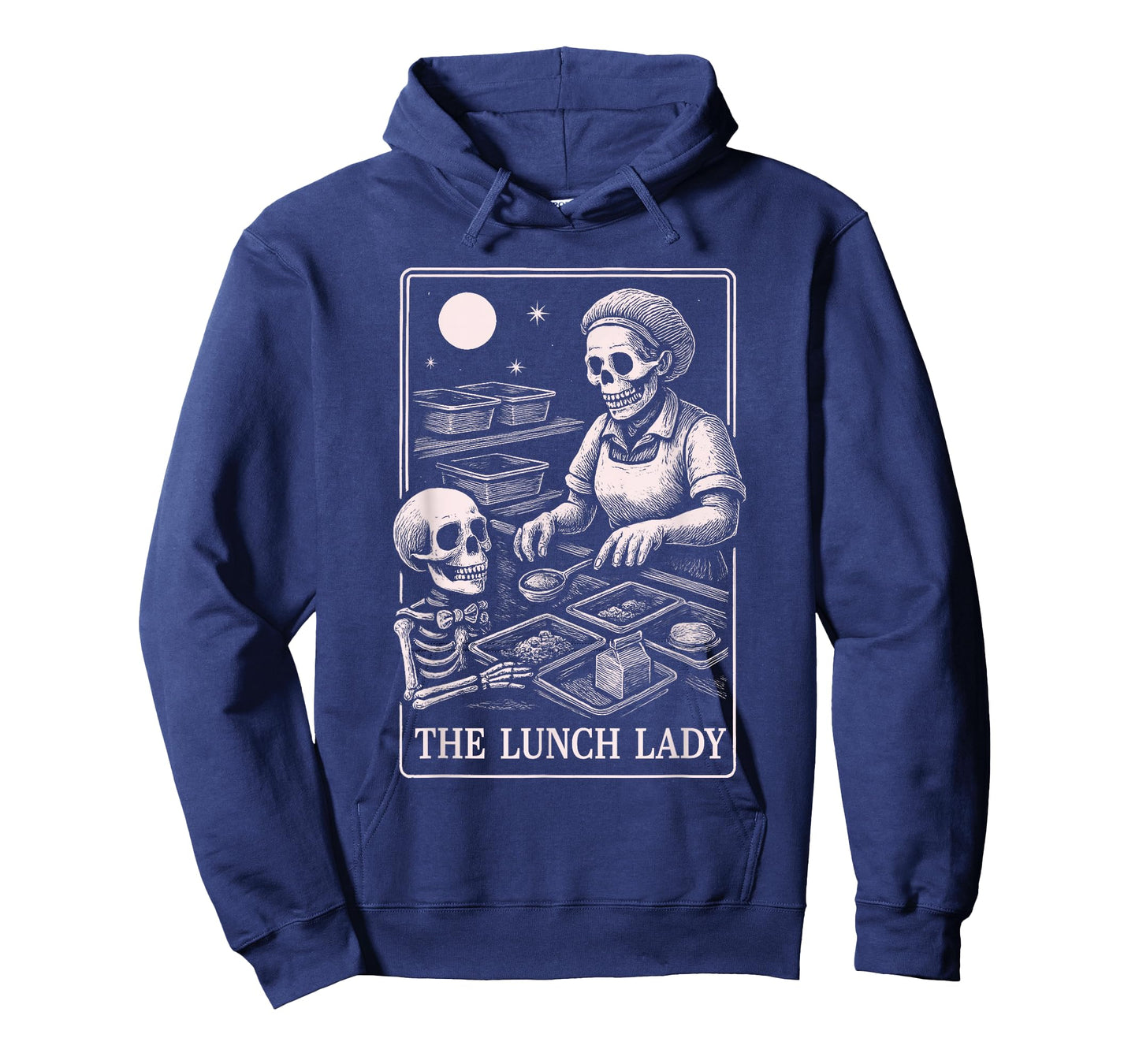 The Lunch Lady, Scary Skeleton Lunch Lady Halloween Tees T-Shirt