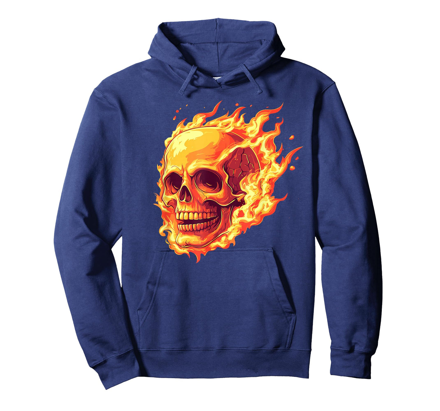 Skull on fire, flame, Rock, modern and design! T-Shirt