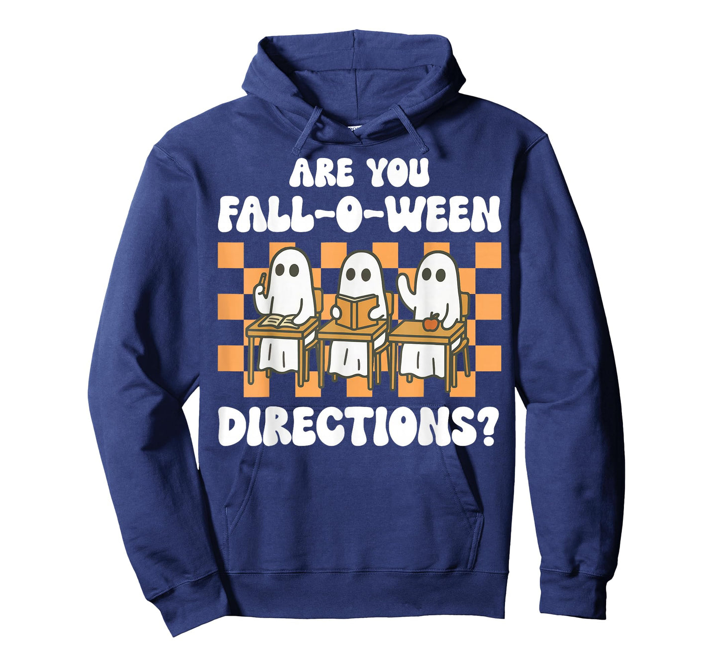 Retro are You Fall O Ween Directions Teacher Halloween Ghost T-Shirt