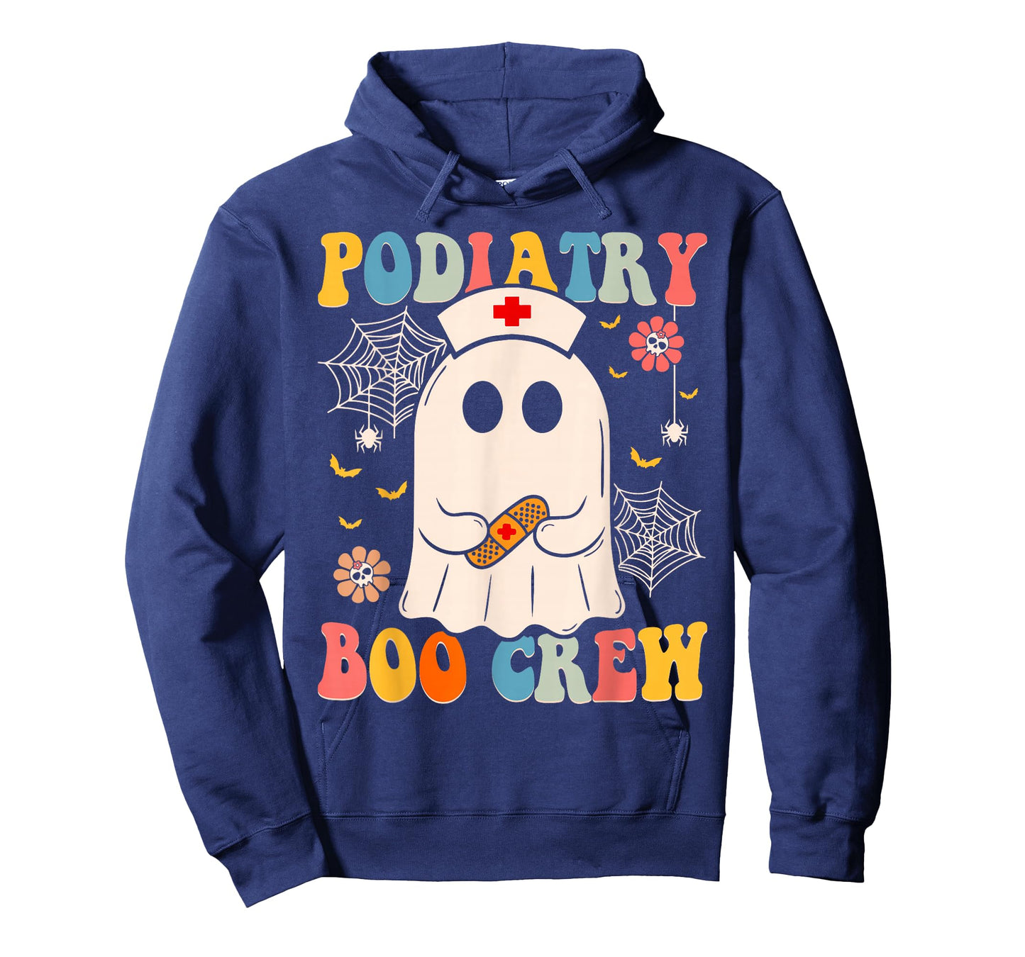 Groovy Podiatry Boo Crew Nurse Funny Ghost Halloween Nurse T-Shirt