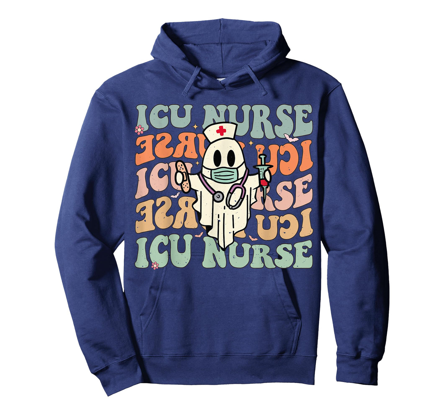 Critical Care Nurse ICU Neonatal Groovy Halloween Nursing T-Shirt