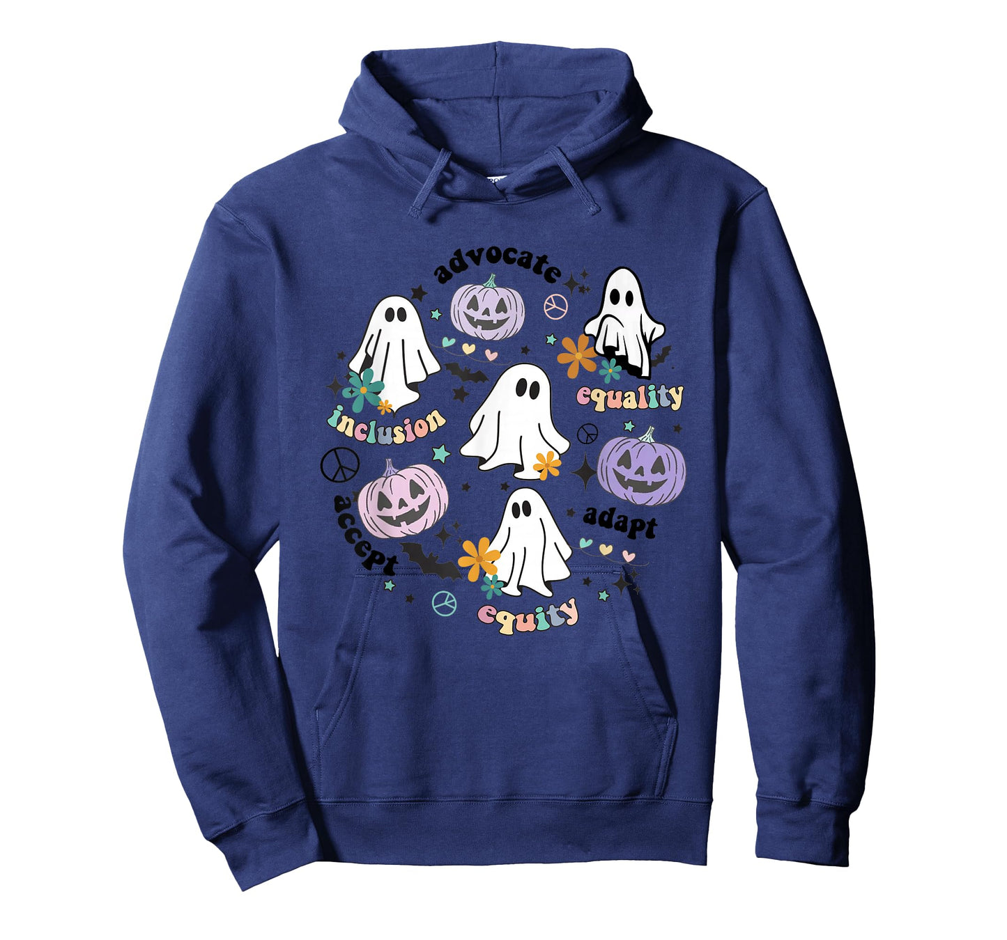 Special Education Teacher Halloween Pumpkin Ghost Inclusion T-Shirt