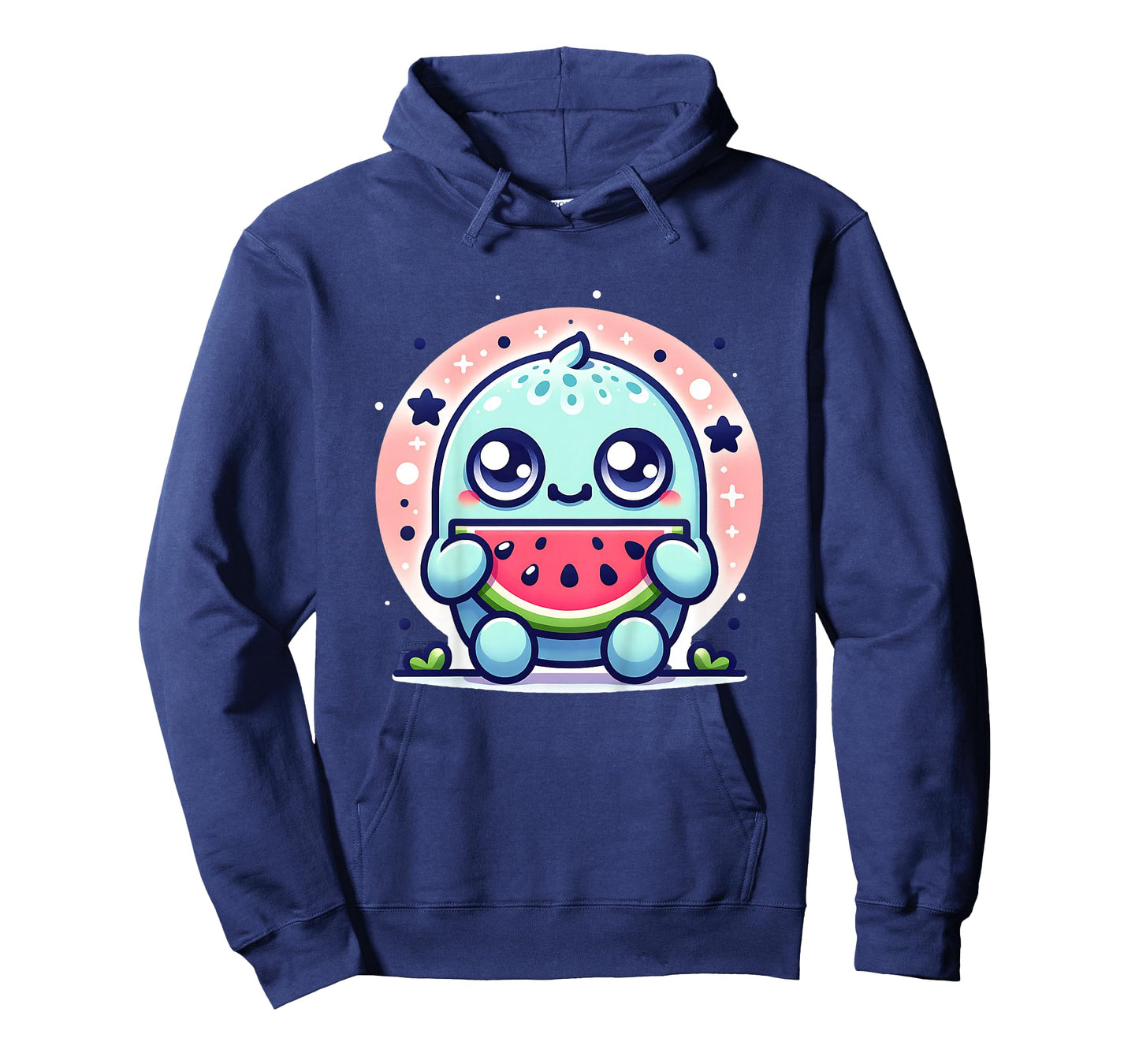 Cute Monster Eating Watermelon Funny Graphic Outfit Boy Girl T-Shirt